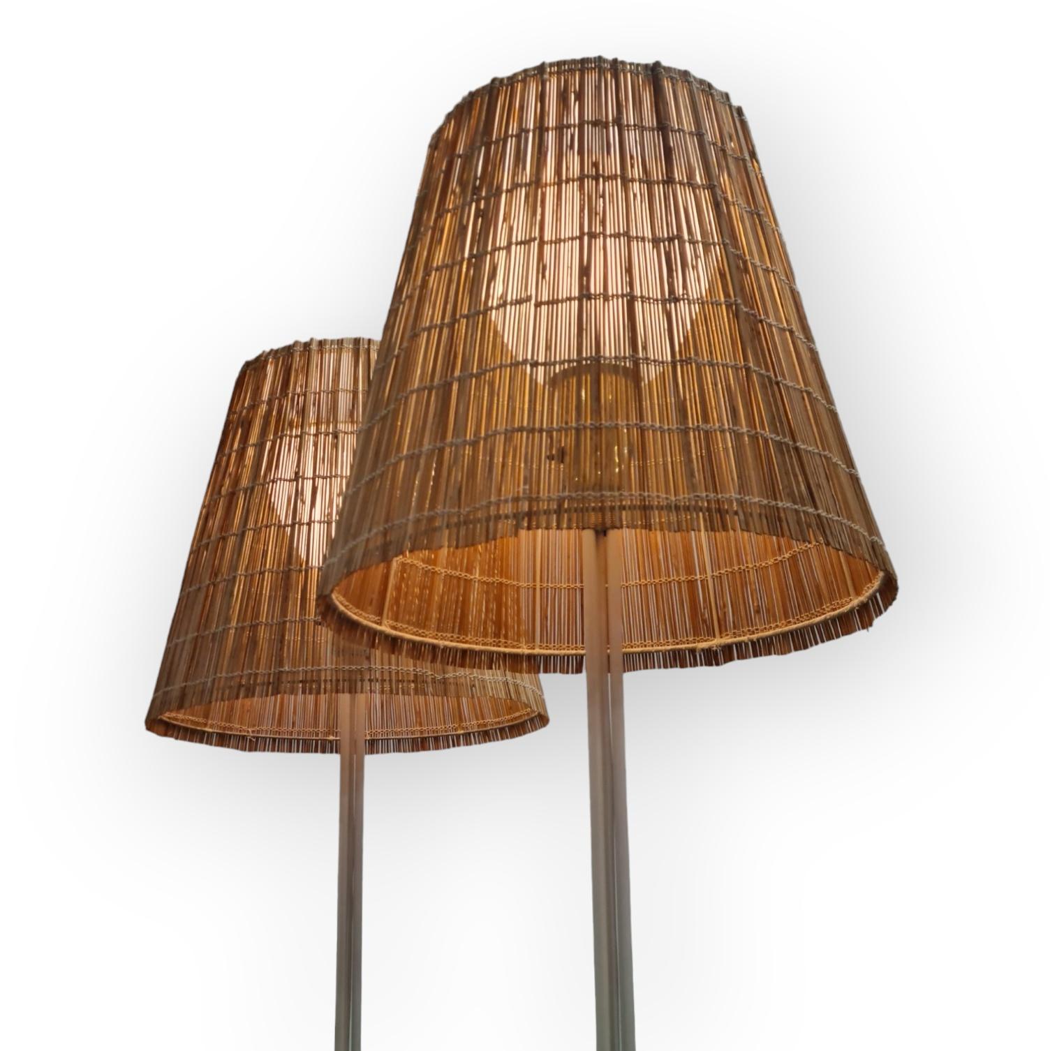 Pair of Lisa Johansson-Papé floor lamps for Orno, model 30-058, 1950s 11