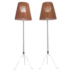 Paire de lampadaires Lisa Johansson-Papé pour Orno, modèle 30-058, années 1950