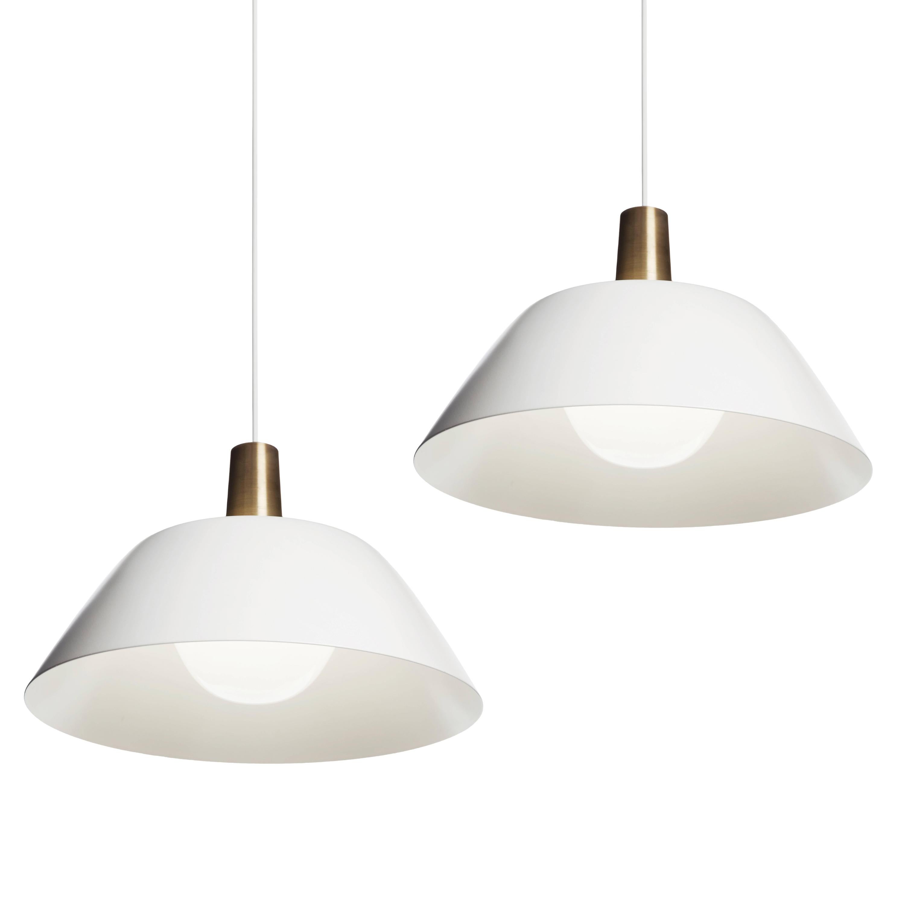Contemporary Pair of Lisa Johansson-Pape 'Ihanne' Pendant Lamps for Innolux Oy in Black For Sale