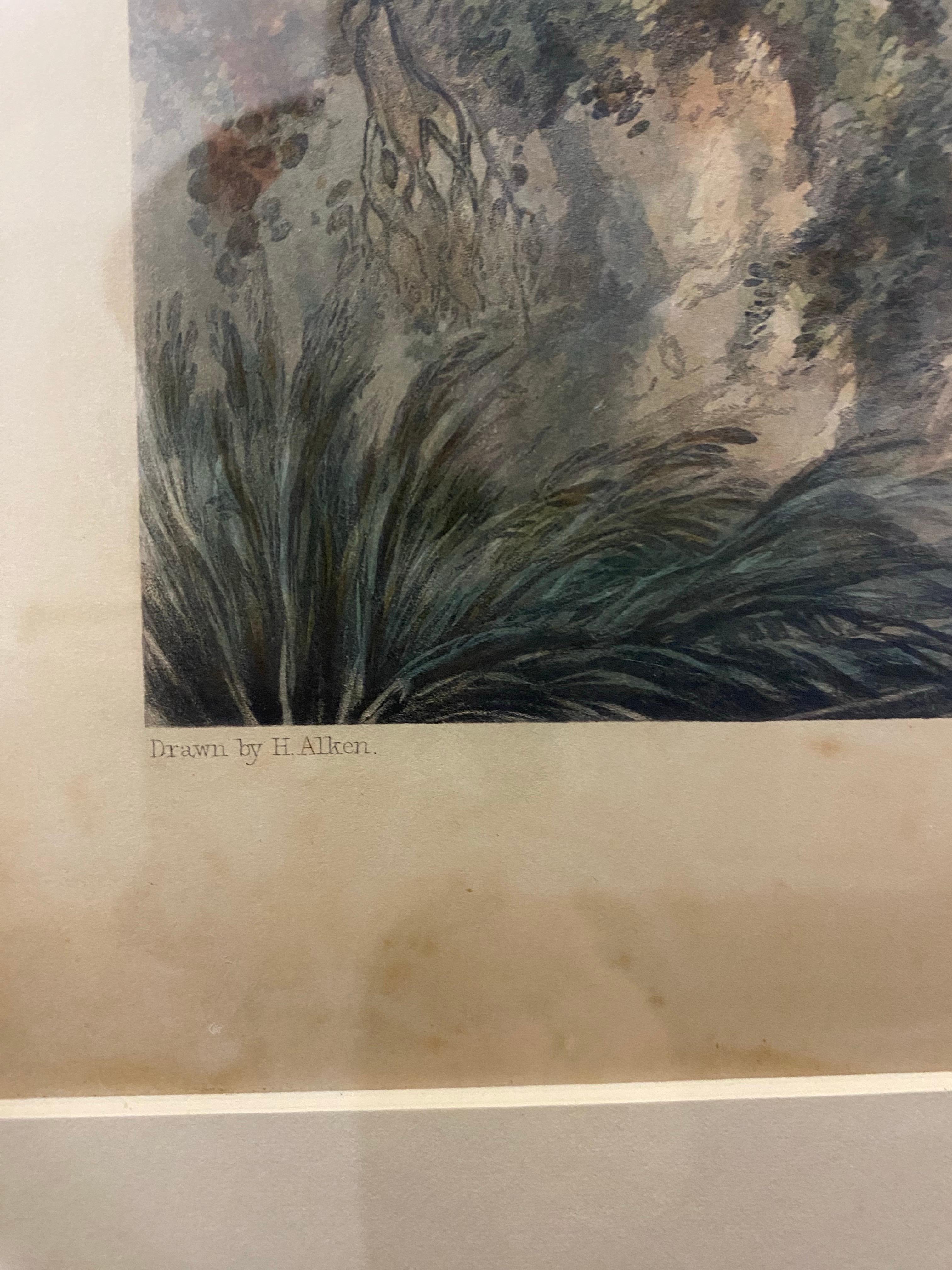 Coppia di litografie di scene di caccia alla volpe incise da J. Harris in vendita 7