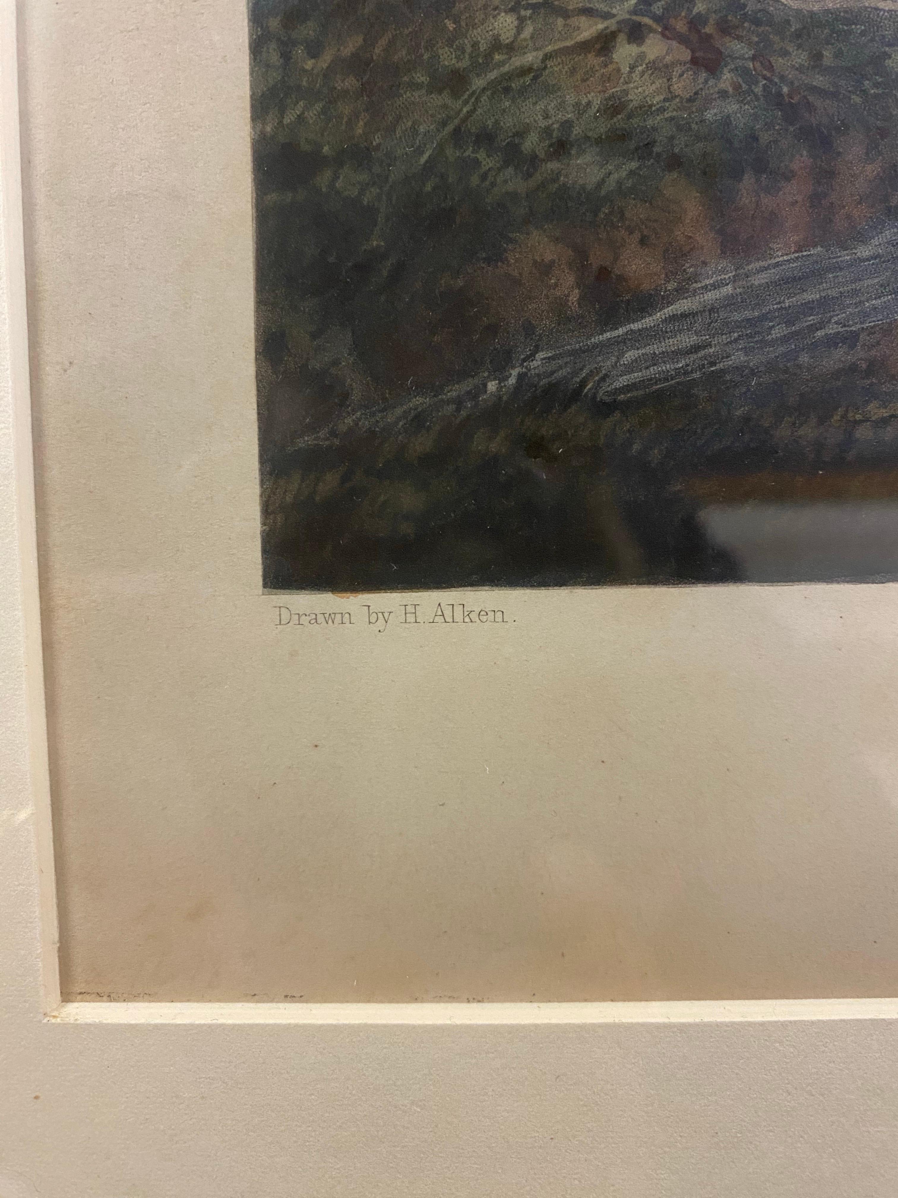 Coppia di litografie di scene di caccia alla volpe incise da J. Harris in vendita 12