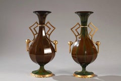 Pair of Lithyalin Vases, Charles X Period