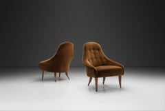 Pair of "Little Eva" Chairs by Kerstin Hörlin-Holmquist, Sweden 1950s