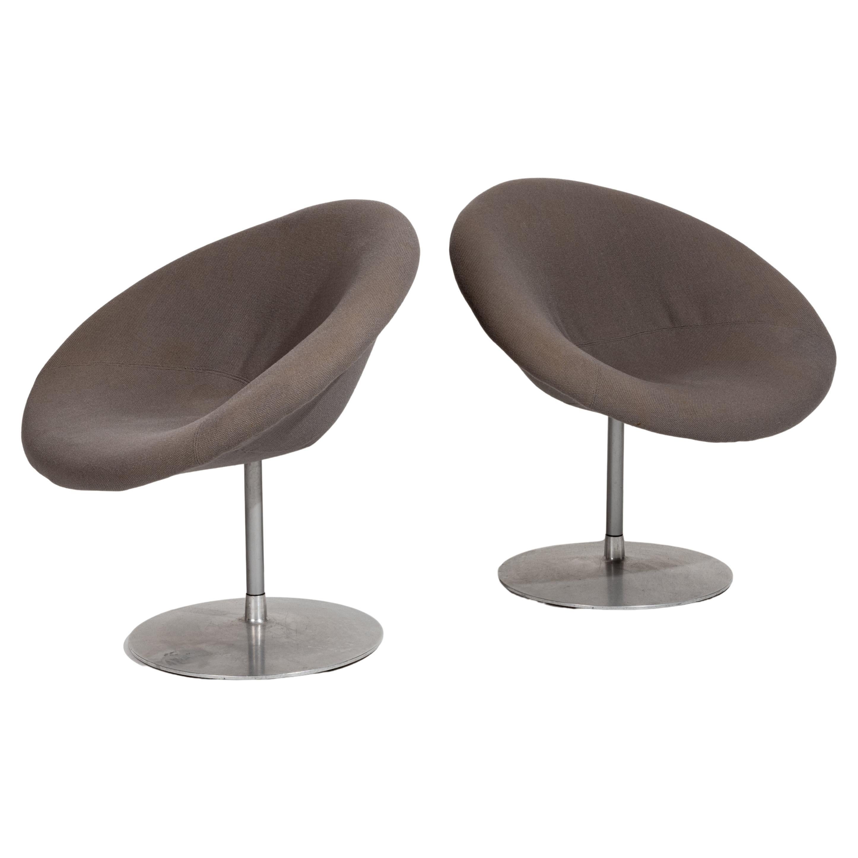 PAIR OF LITTLE GLOBE ARMCHAIRS, PIERRE PAULIN, 1980s For Sale