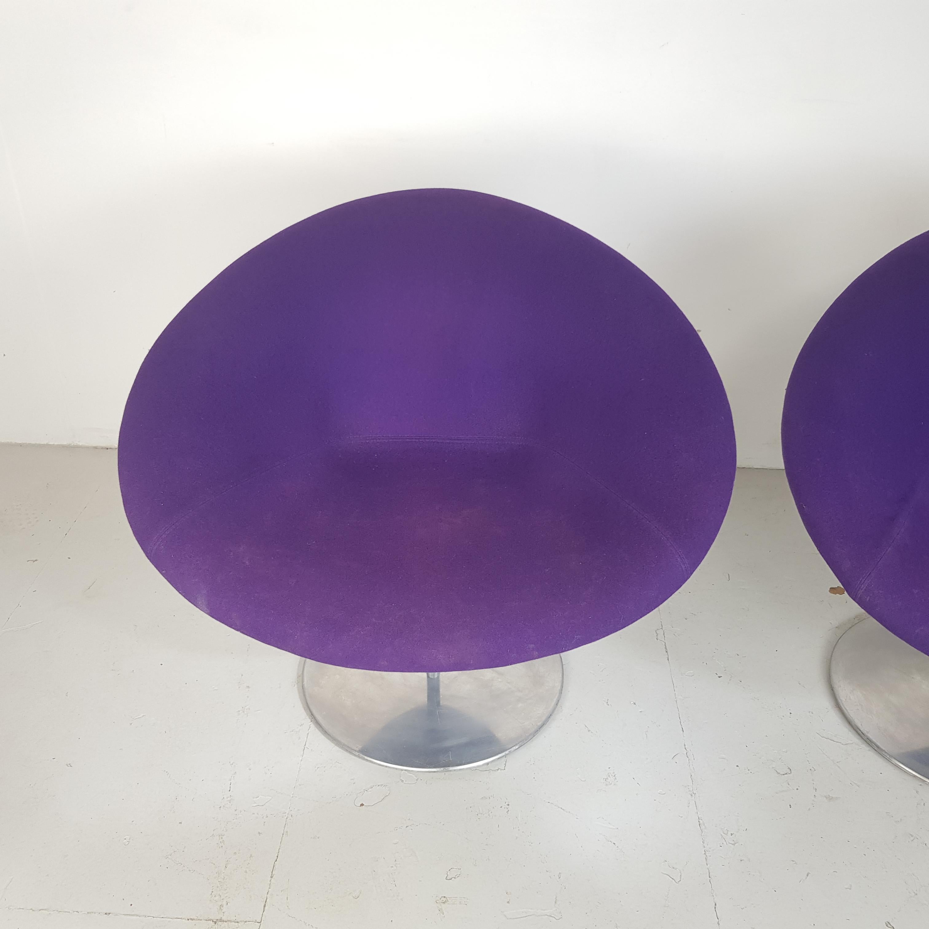 French Pair of Little Globe Chairs by Pierre Paulin for Artifort, 1960s-1970s For Sale