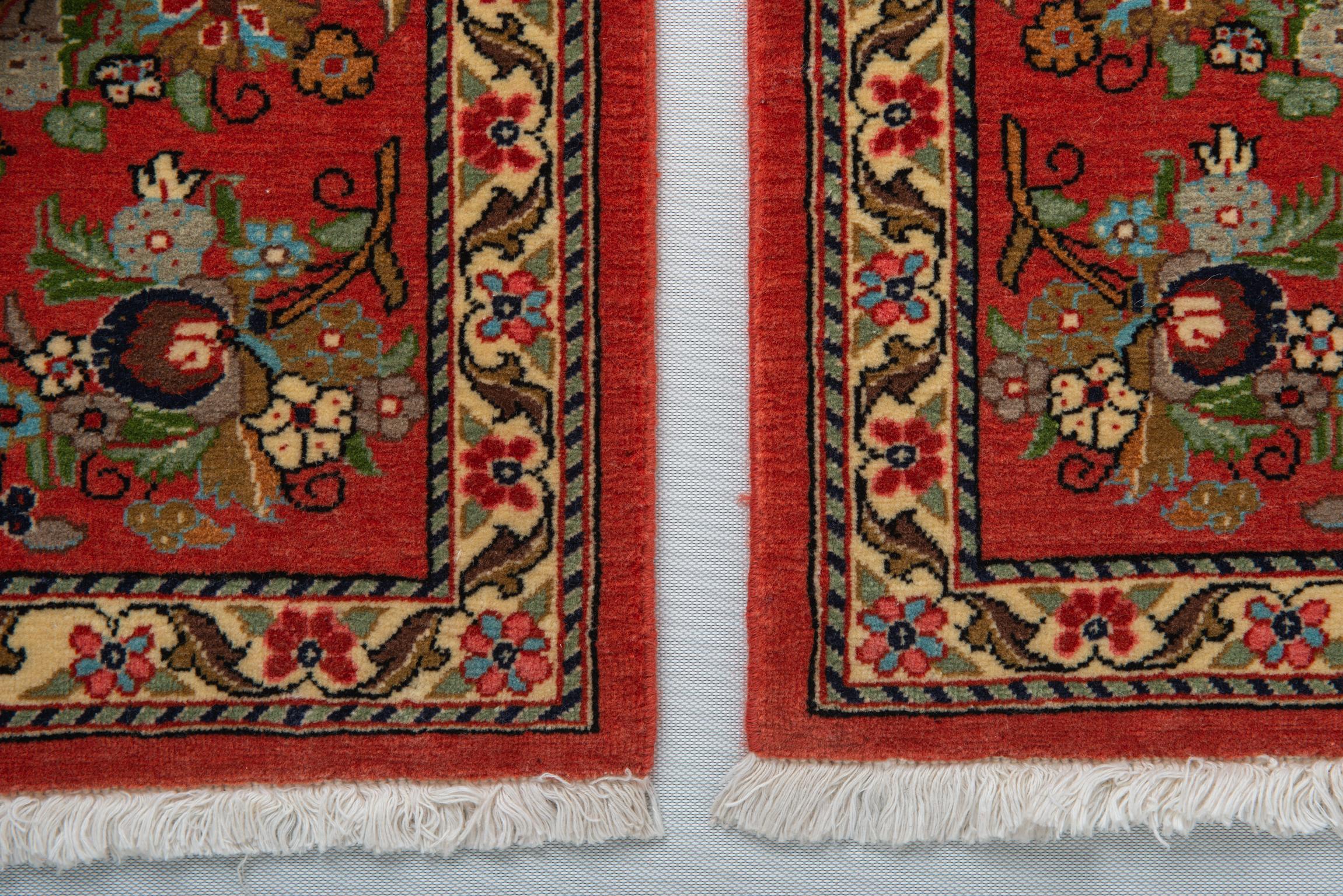 Pair of Little Indian Carpets For Sale 3