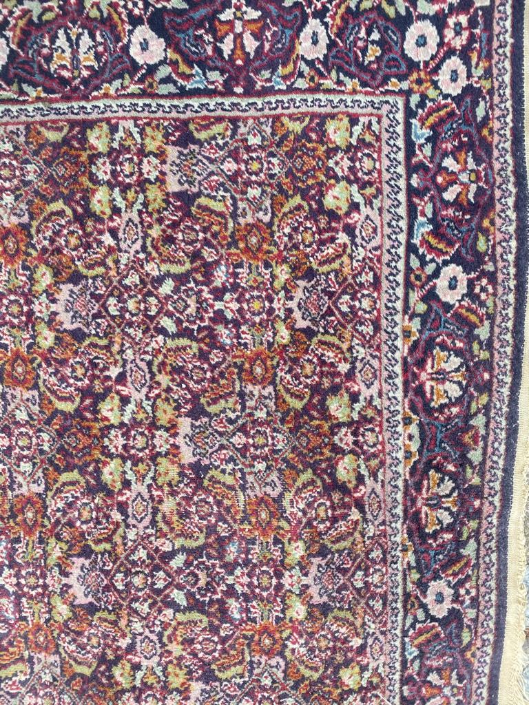 Bobyrug's Paar kleine indische Punjab Teppiche (Handgeknüpft) im Angebot