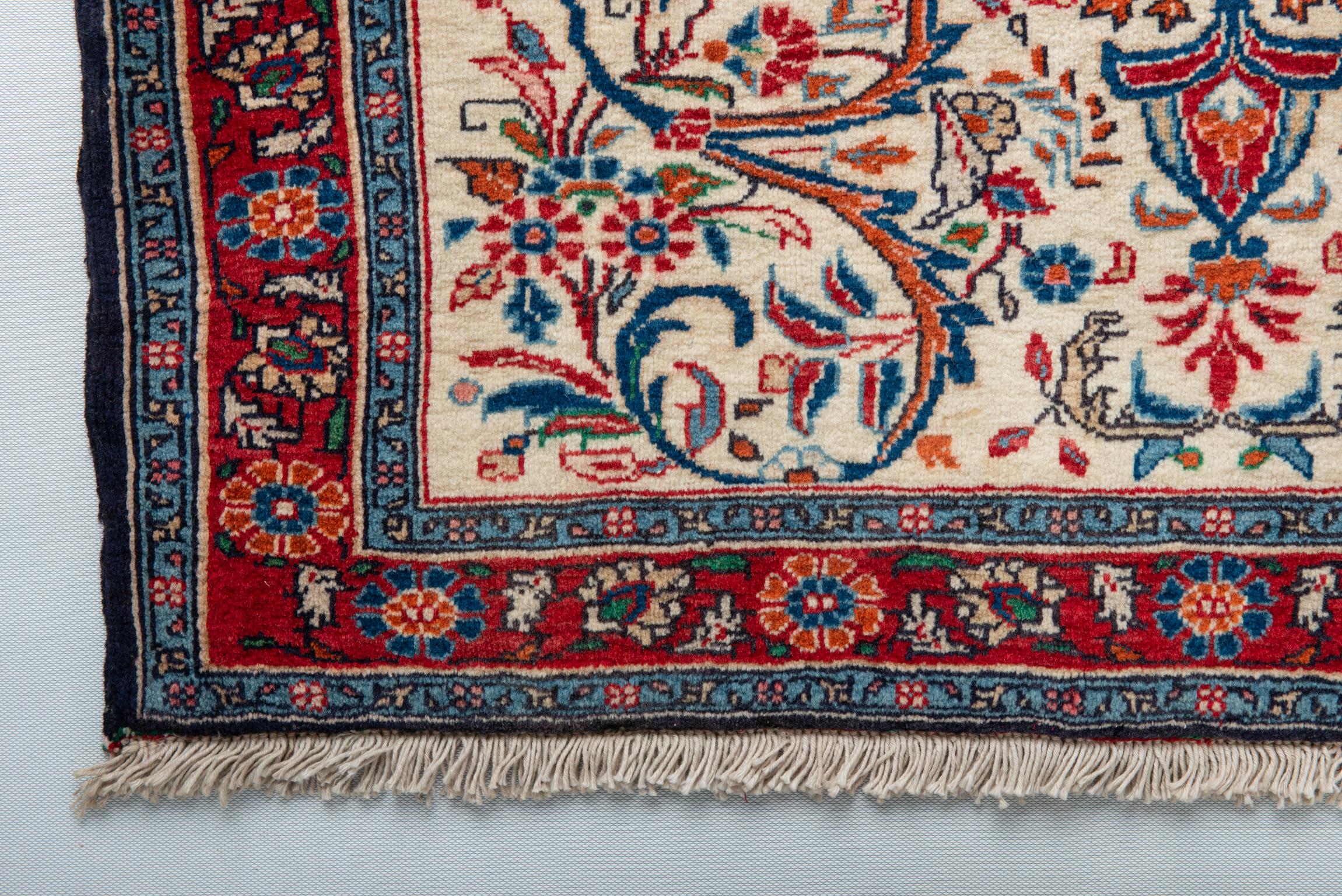 20th Century Pair of Little Square Indian Carpets or Cushions For Sale