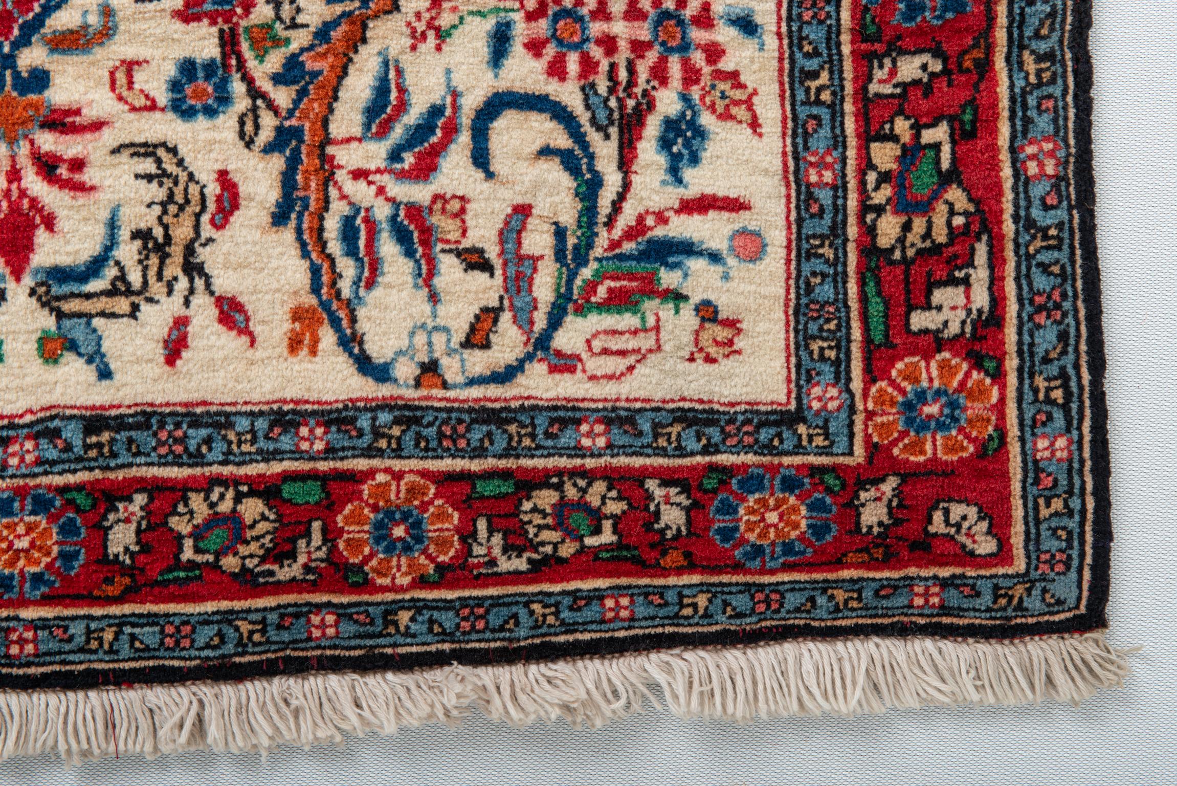 Pair of Little Square Indian Carpets or Cushions For Sale 1
