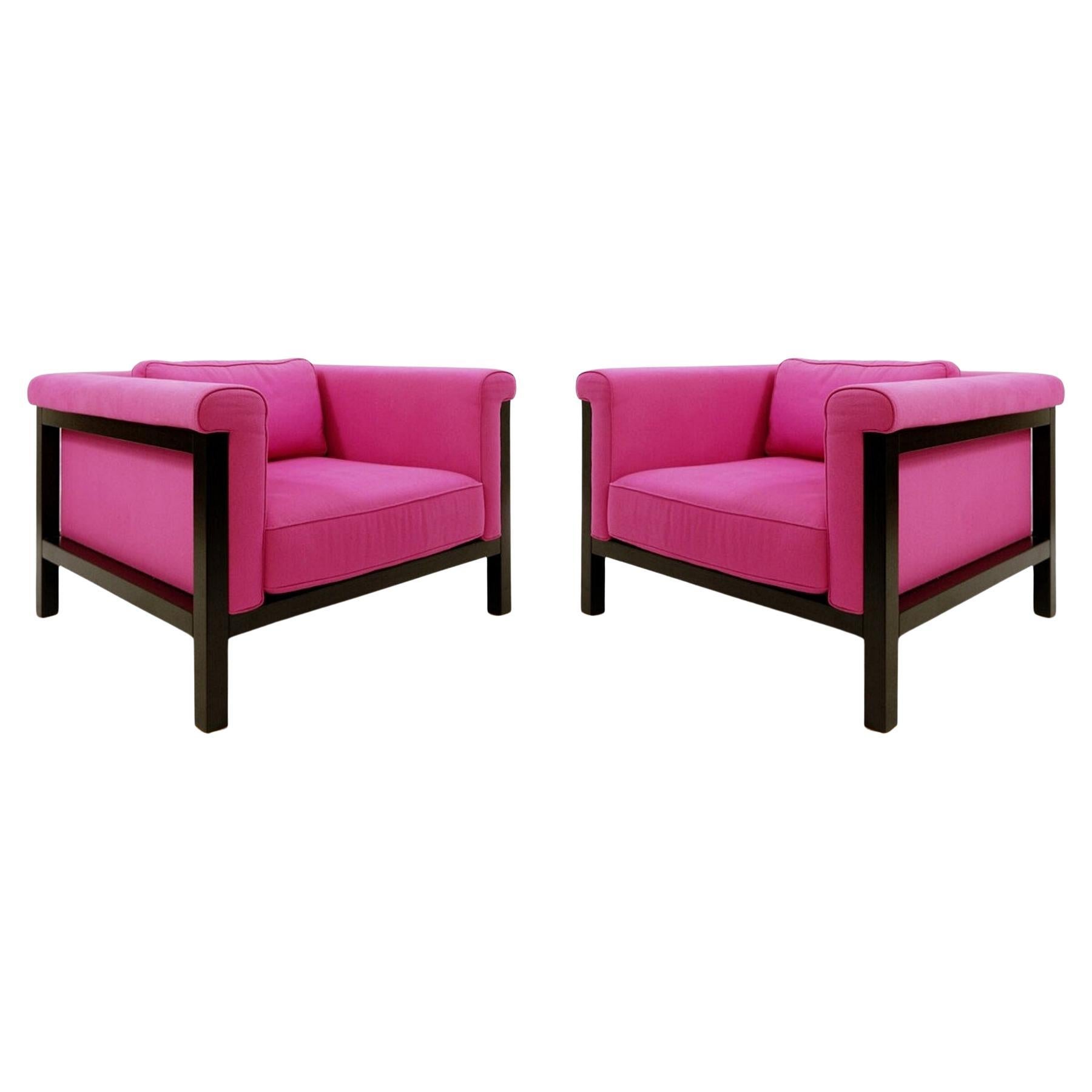 Pair of "Livourne - série 800 luxe " Armchairs by Jules Wabbes for Bullo