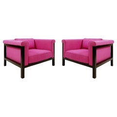 Vintage Pair of "Livourne - Série 800 Luxe " Armchairs by Jules Wabbes