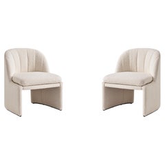 Coppia di sedie club Loafer SC107, Dedar -Karakorum 001 di Space Copenhagen per AT&T