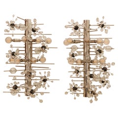 Pair of Lobmeyr Sputnik Cylinder Sconces