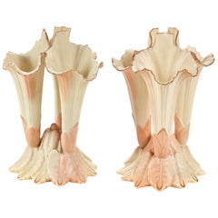 Pair of Locke & Co. Blush Ivory Spill Vases