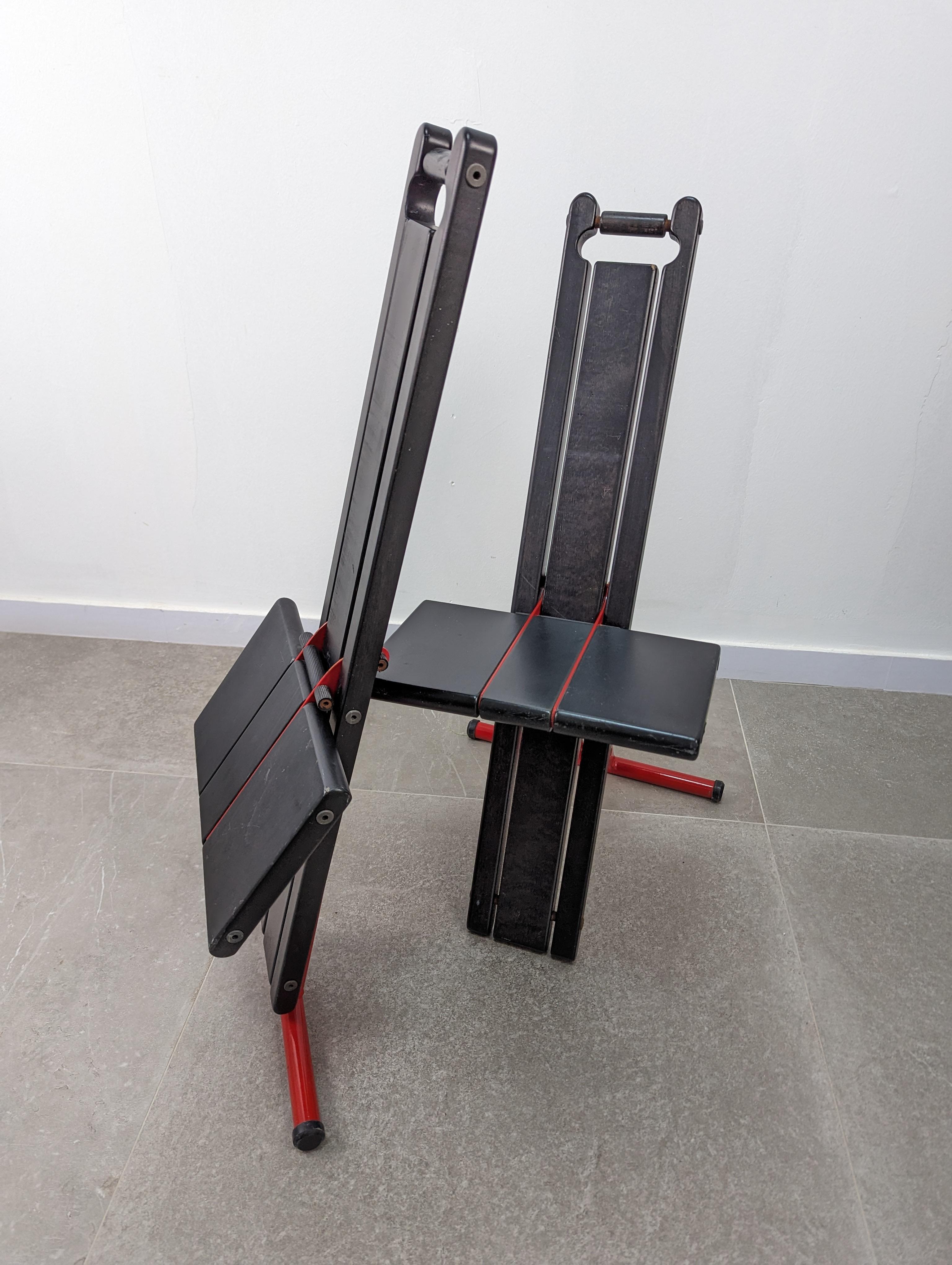 Pair of Locust chairs by Torstein Nilsen for Møremøbler AS 1982 2