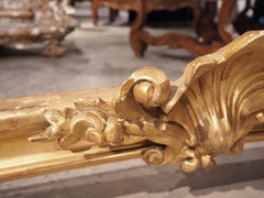 Pair of Long Antique French Giltwood Valances or “Cantonnieres”, circa 1850