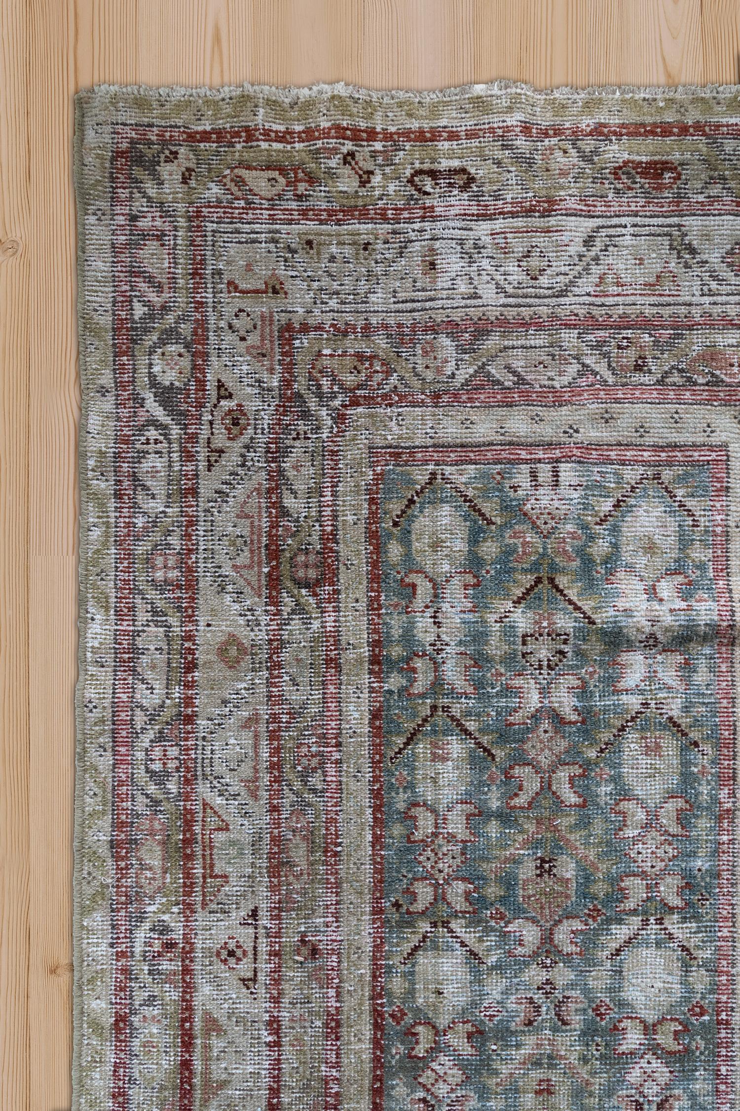 Pair of Long Antique Persian Malayer Runner Rugs In Good Condition In West Palm Beach, FL