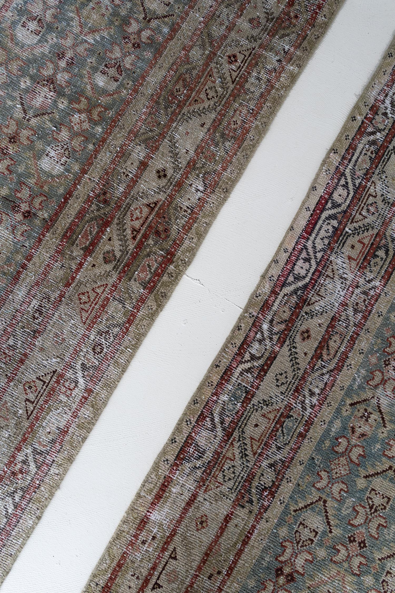 Mid-20th Century Pair of Long Antique Persian Malayer Runner Rugs