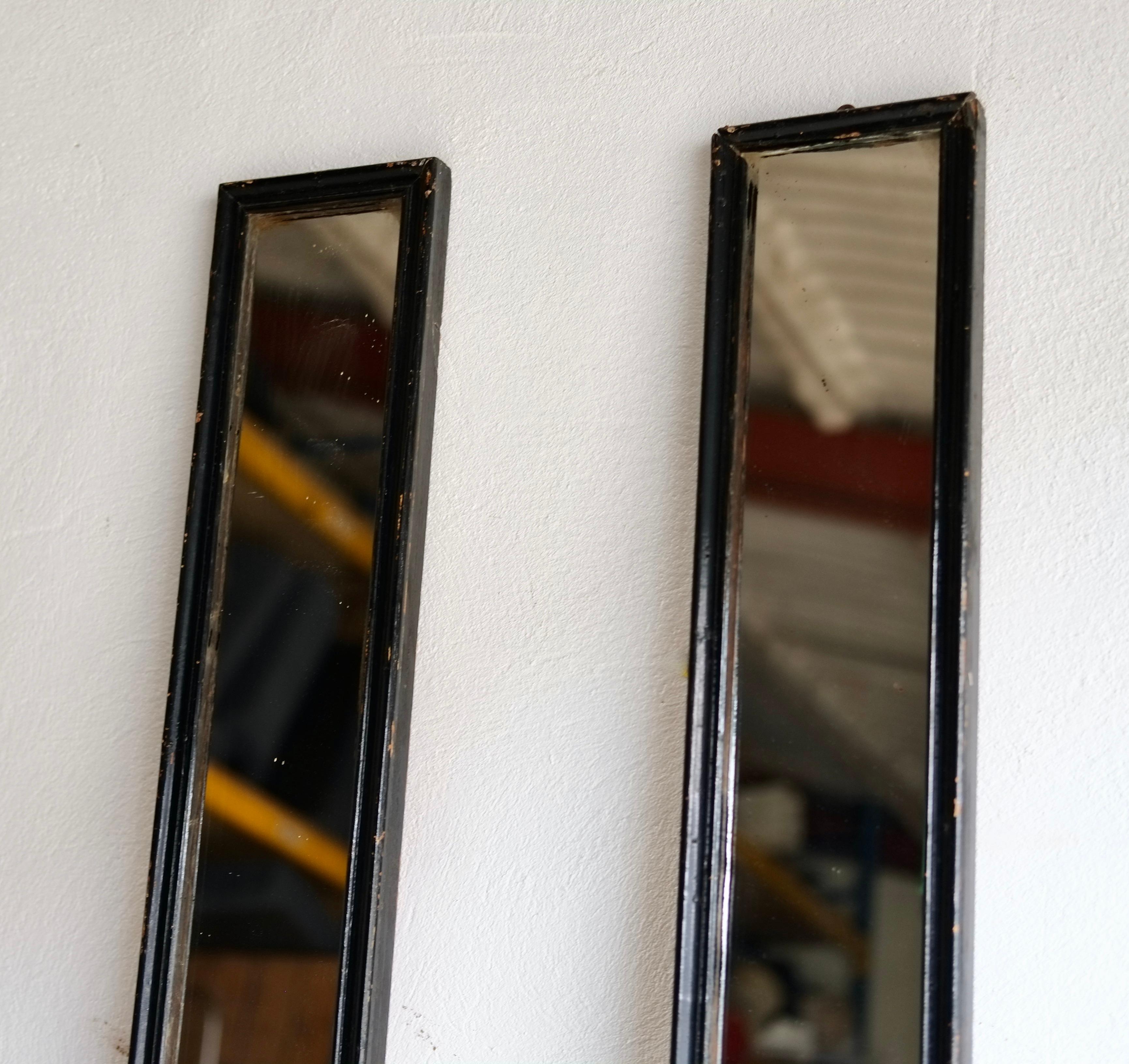 Pair Of Long French Mirrors In Good Condition For Sale In London, GB
