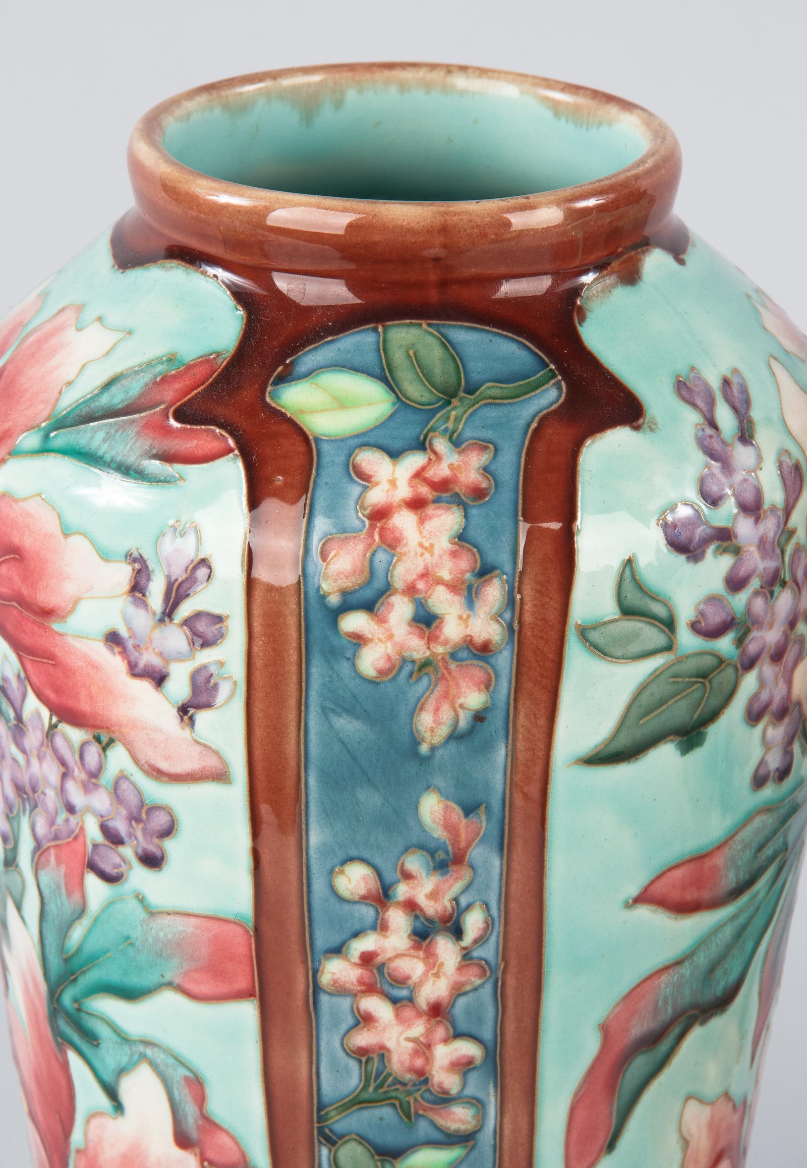Pair of Longchamp Majolica Ceramic Vases, 1900s 6