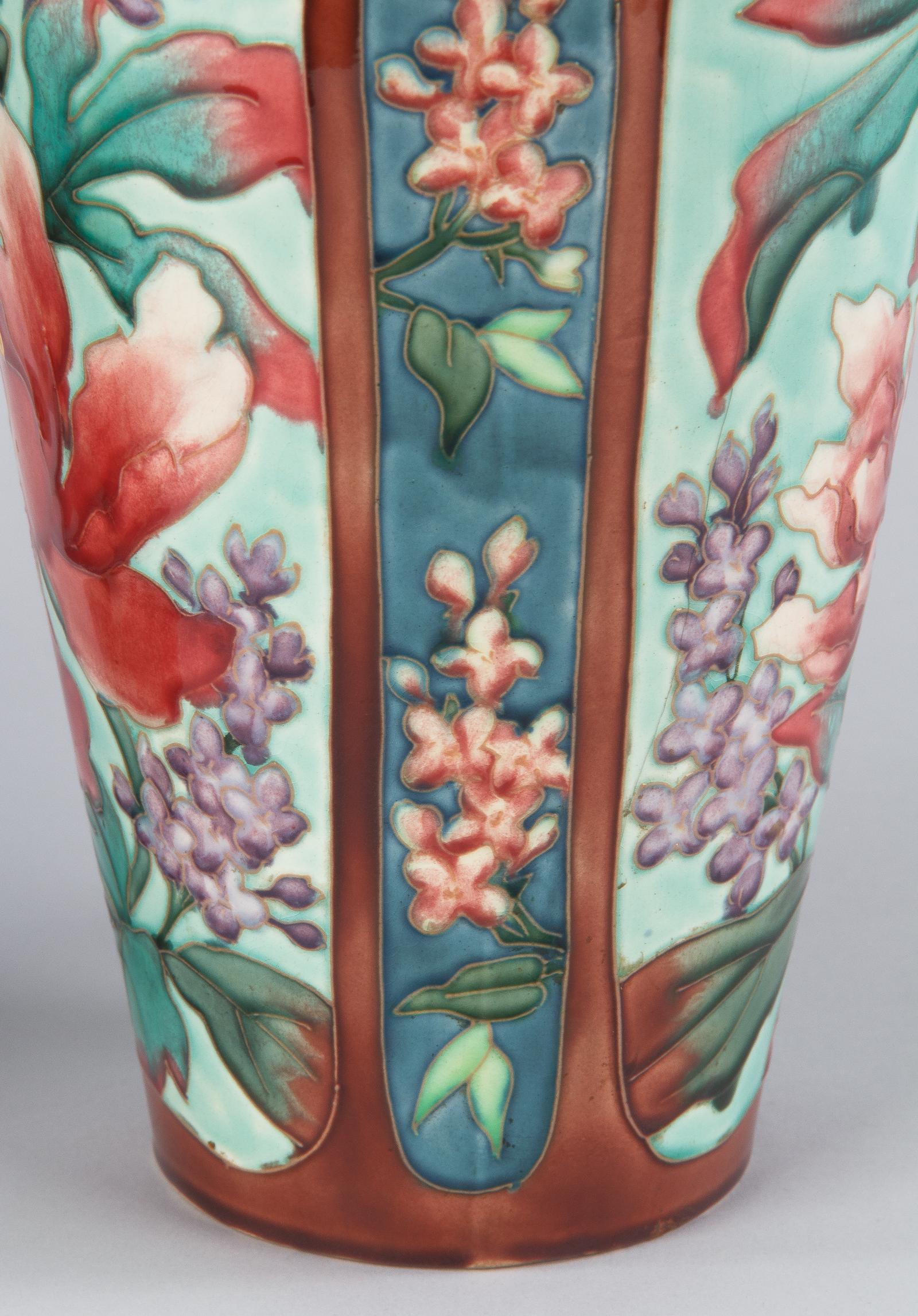 Pair of Longchamp Majolica Ceramic Vases, 1900s 9