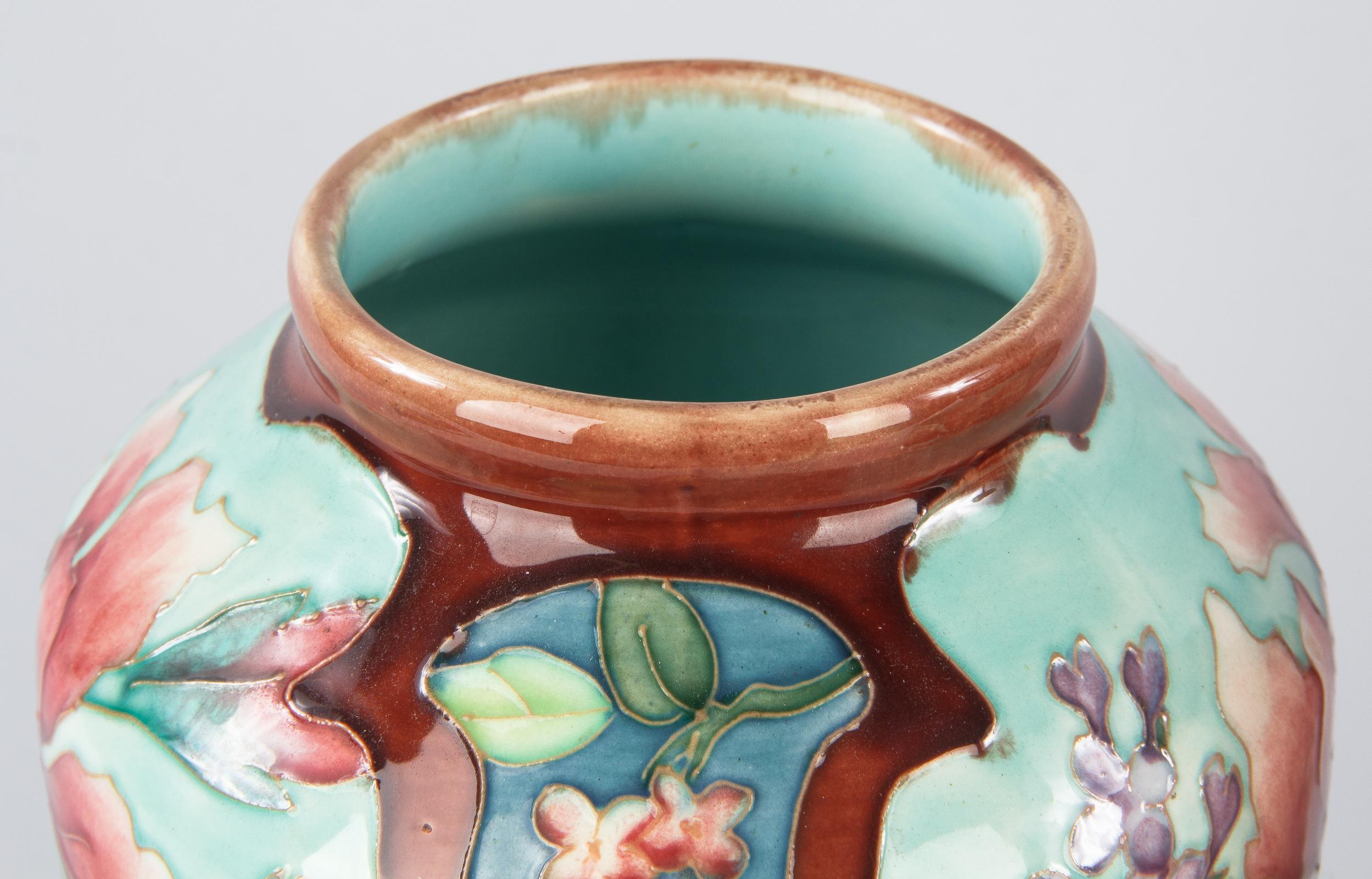 Pair of Longchamp Majolica Ceramic Vases, 1900s 10