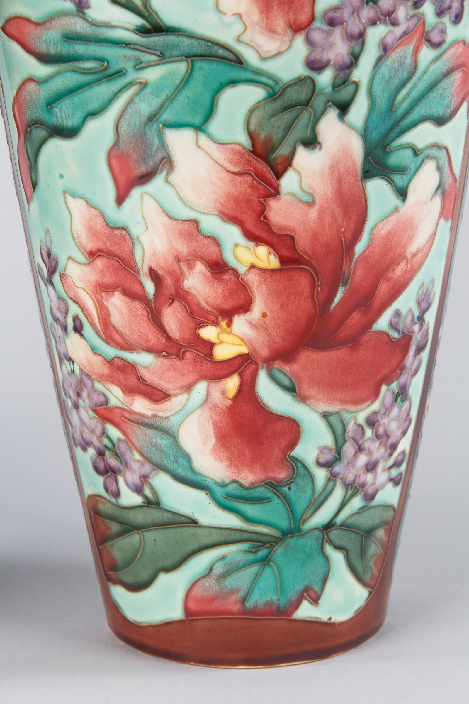 Pair of Longchamp Majolica Ceramic Vases, 1900s 2