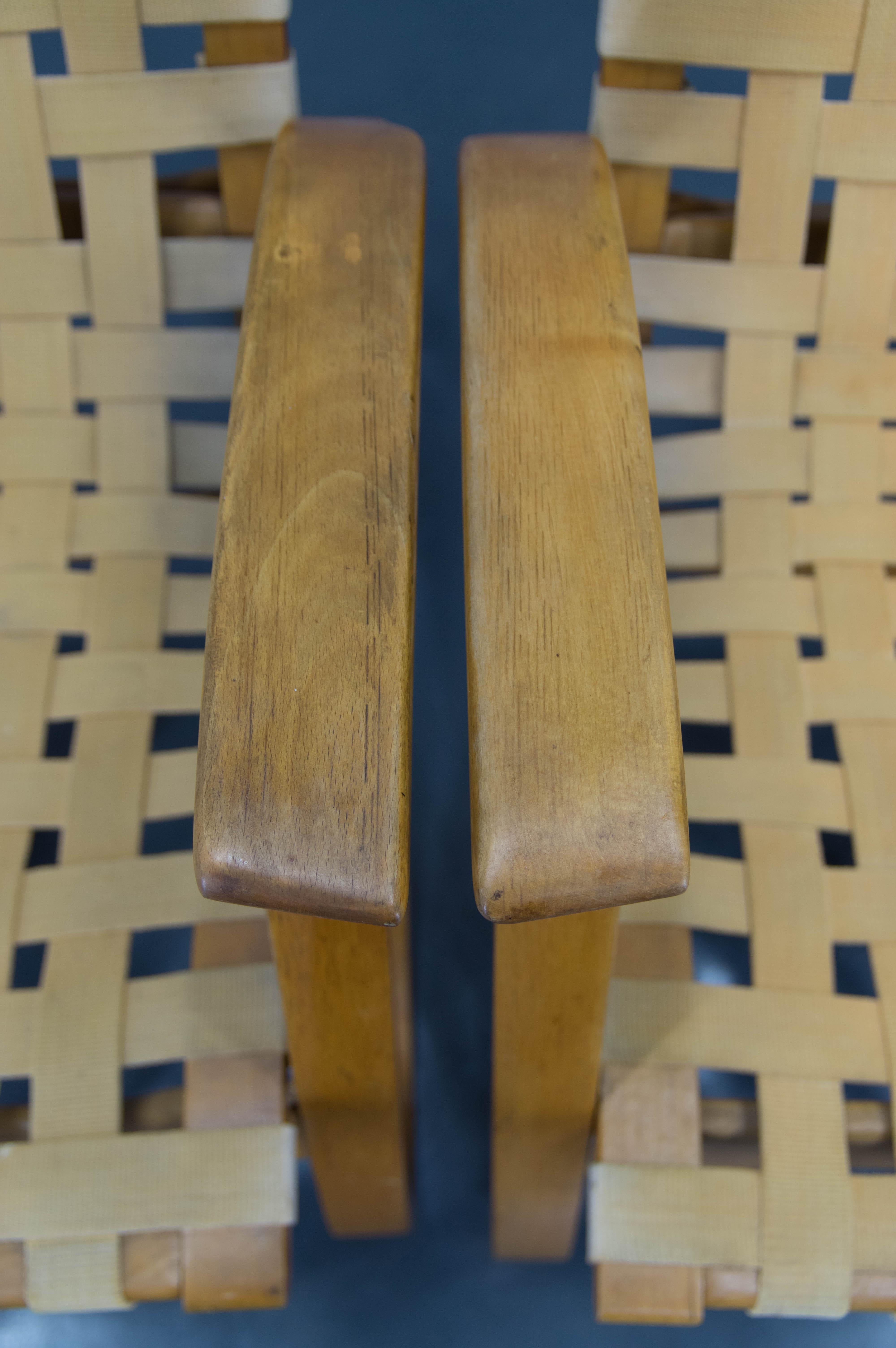Pair of Longue Art Deco Armchairs by Jan Vanek, 1930s 3