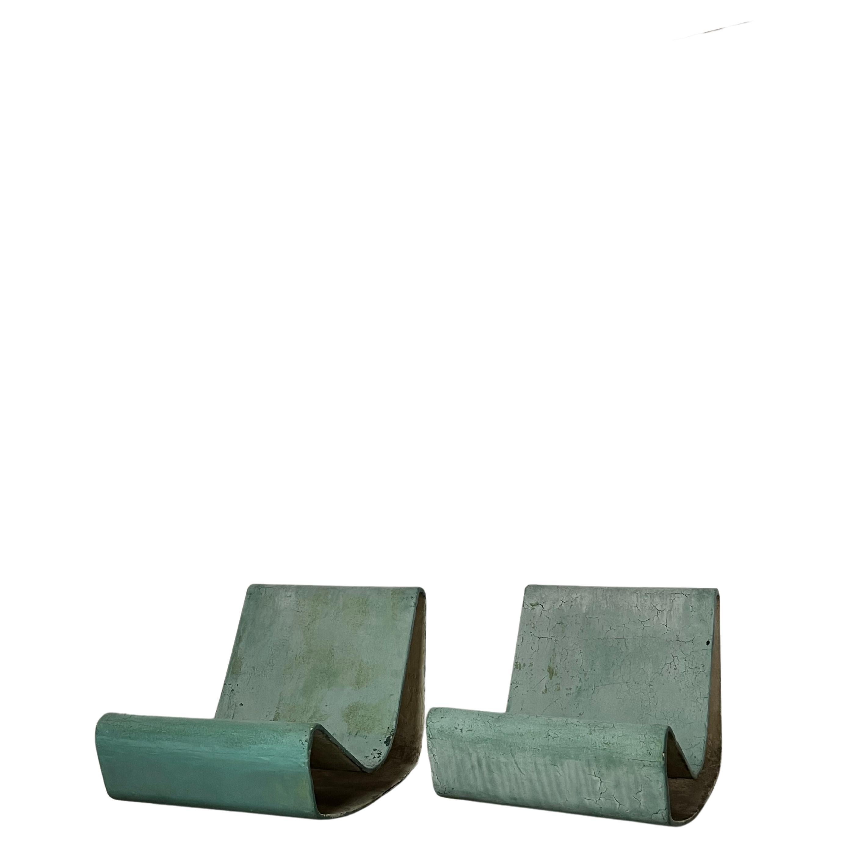 Ein Paar Loop-Sessel von Willy Guhl für Eternit, Schweiz, 1950er Jahre