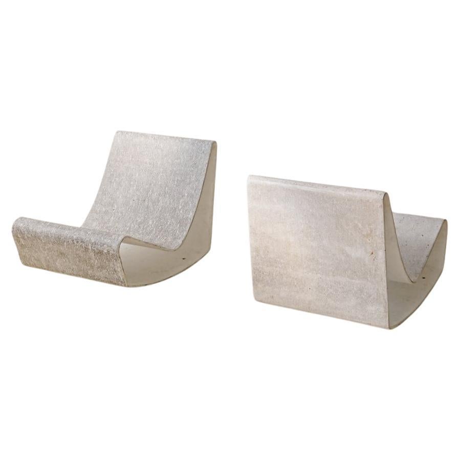 Pair of "Loop Chairs" by Willy Guhl, Produced by Eternit Brazil, 1960s