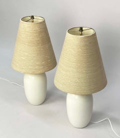 Pair of Lotte and Gunnar Bostlund Hare's Fur Lamps with Original Shades