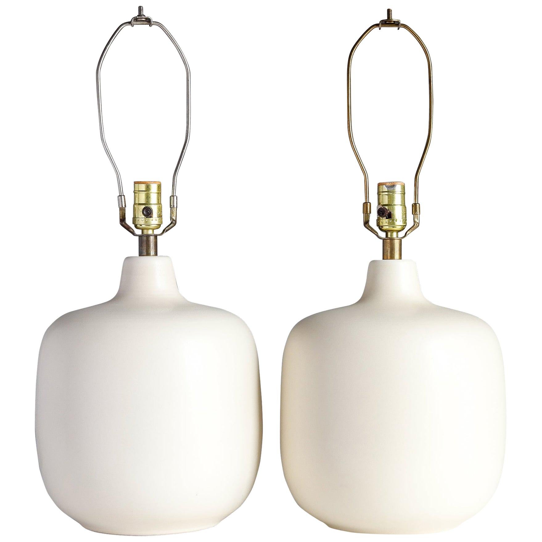 off white ceramic table lamps