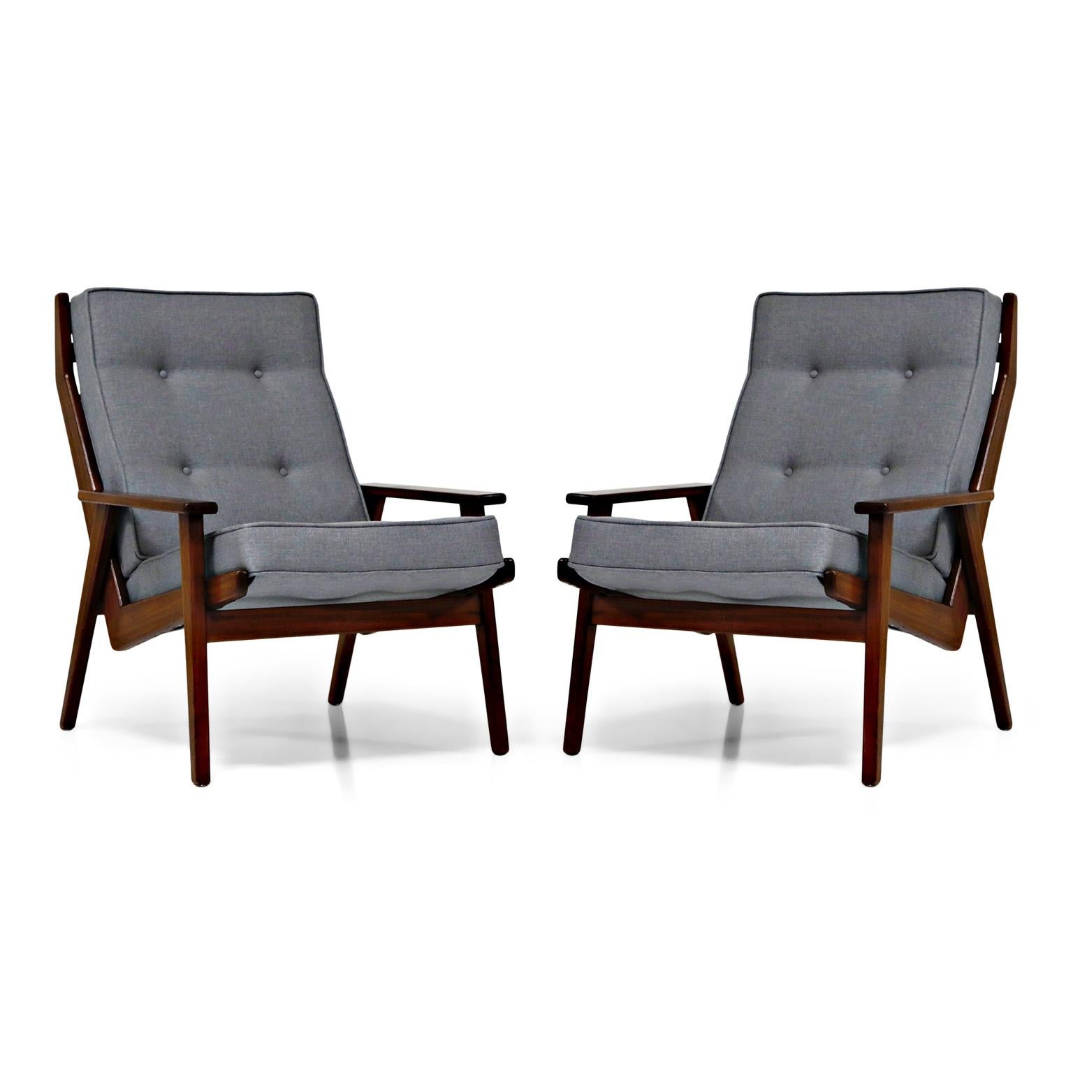 Danish Pair of Lotus Chairs by Robert Parry for Gelderland, Denmark 1950s, Restored