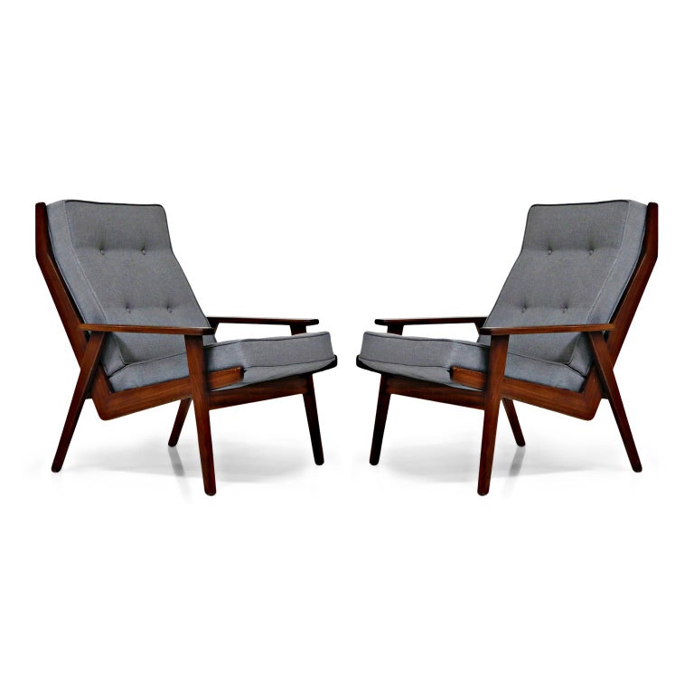 Pair of Lotus Chairs by Robert Parry for Gelderland, Denmark 1950s