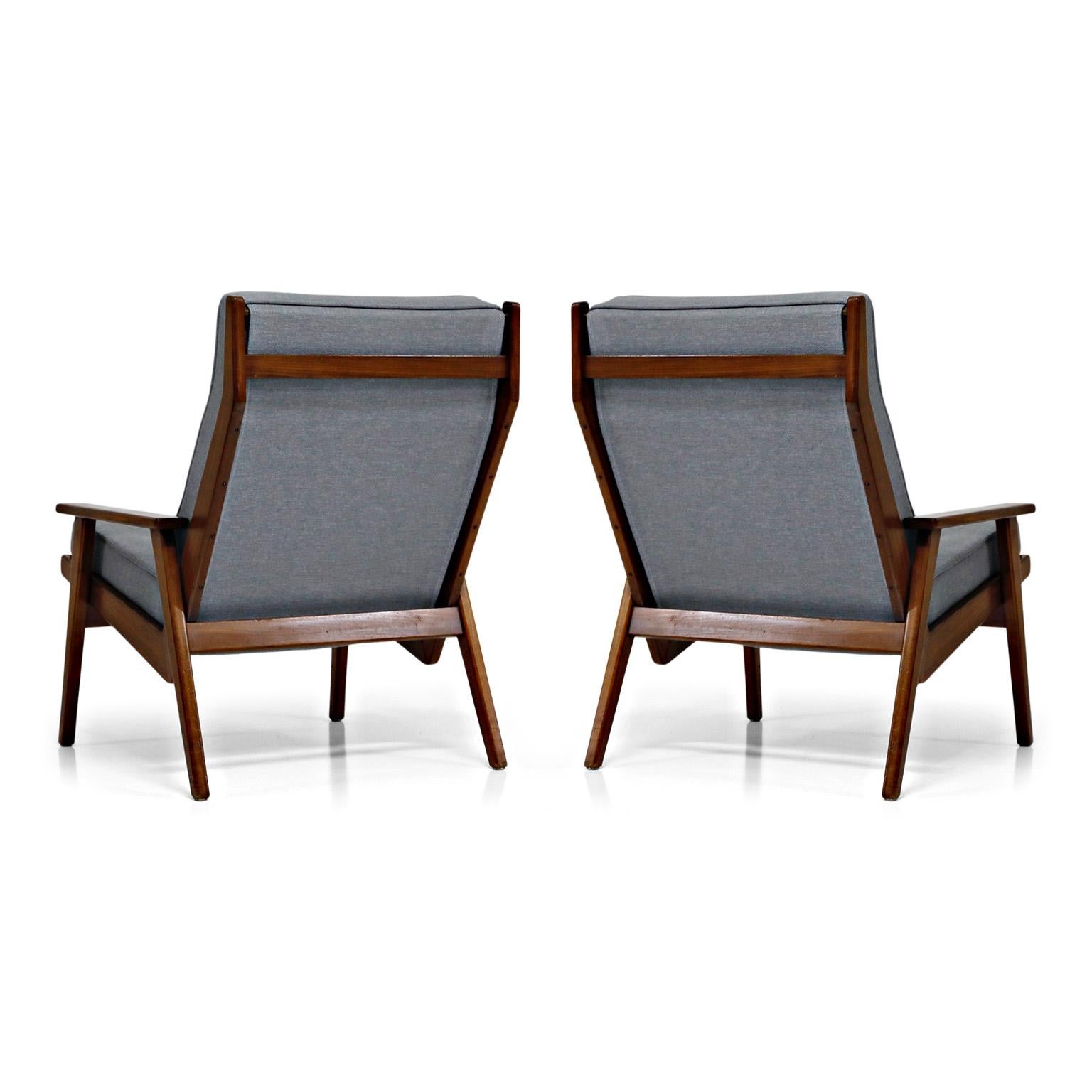 Pair of Lotus Chairs by Robert Parry for Gelderland, Denmark 1950s, Restored 1