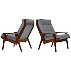 Vintage Pair of Lotus Chairs by Robert Parry for Gelderland, Denmark 1950s, Restored