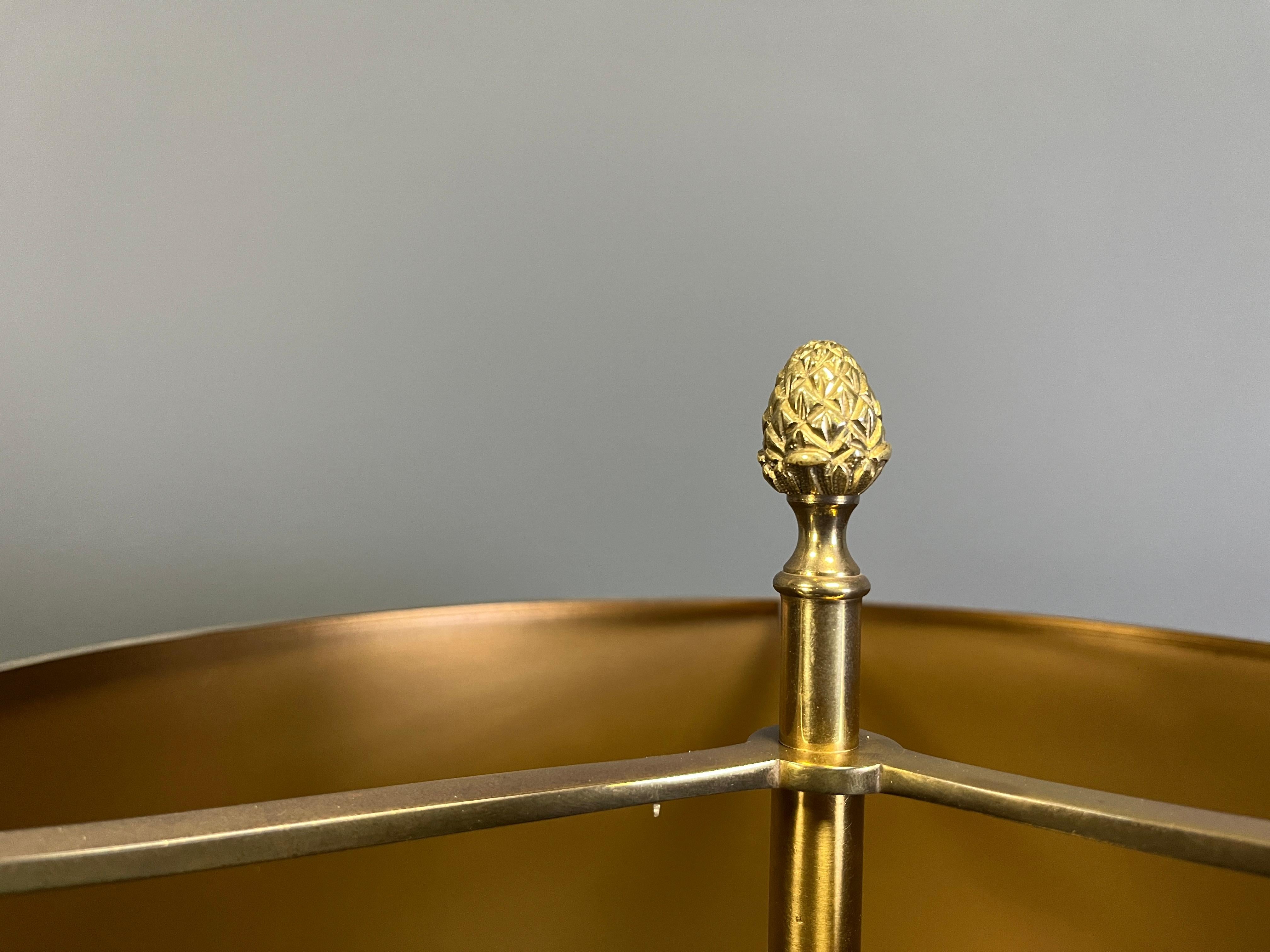 Coppia di lampade da tavolo a fiore di loto firmate Maison Charles, anni '70 in vendita 2
