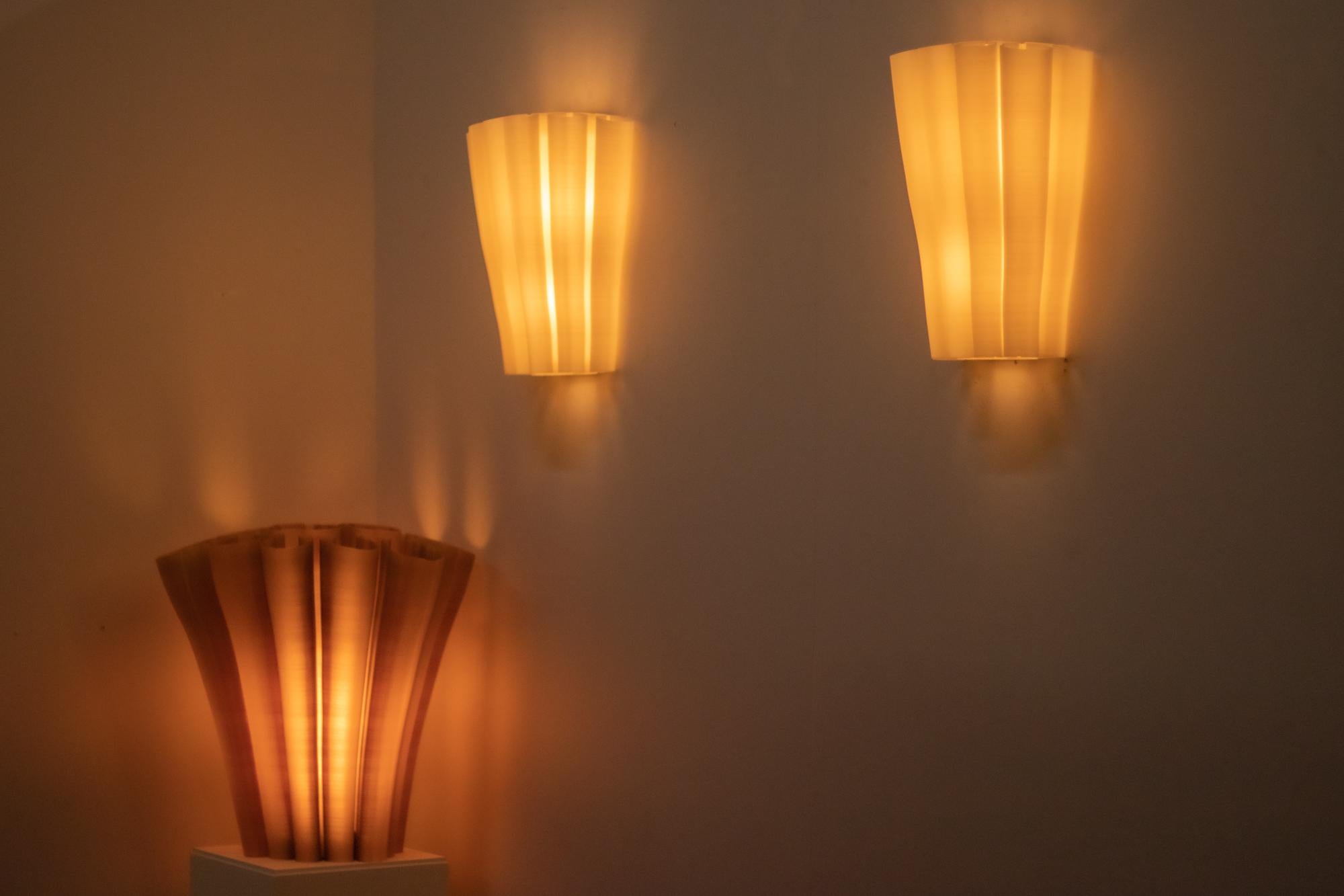 Other Pair of Lotus wall lamps 