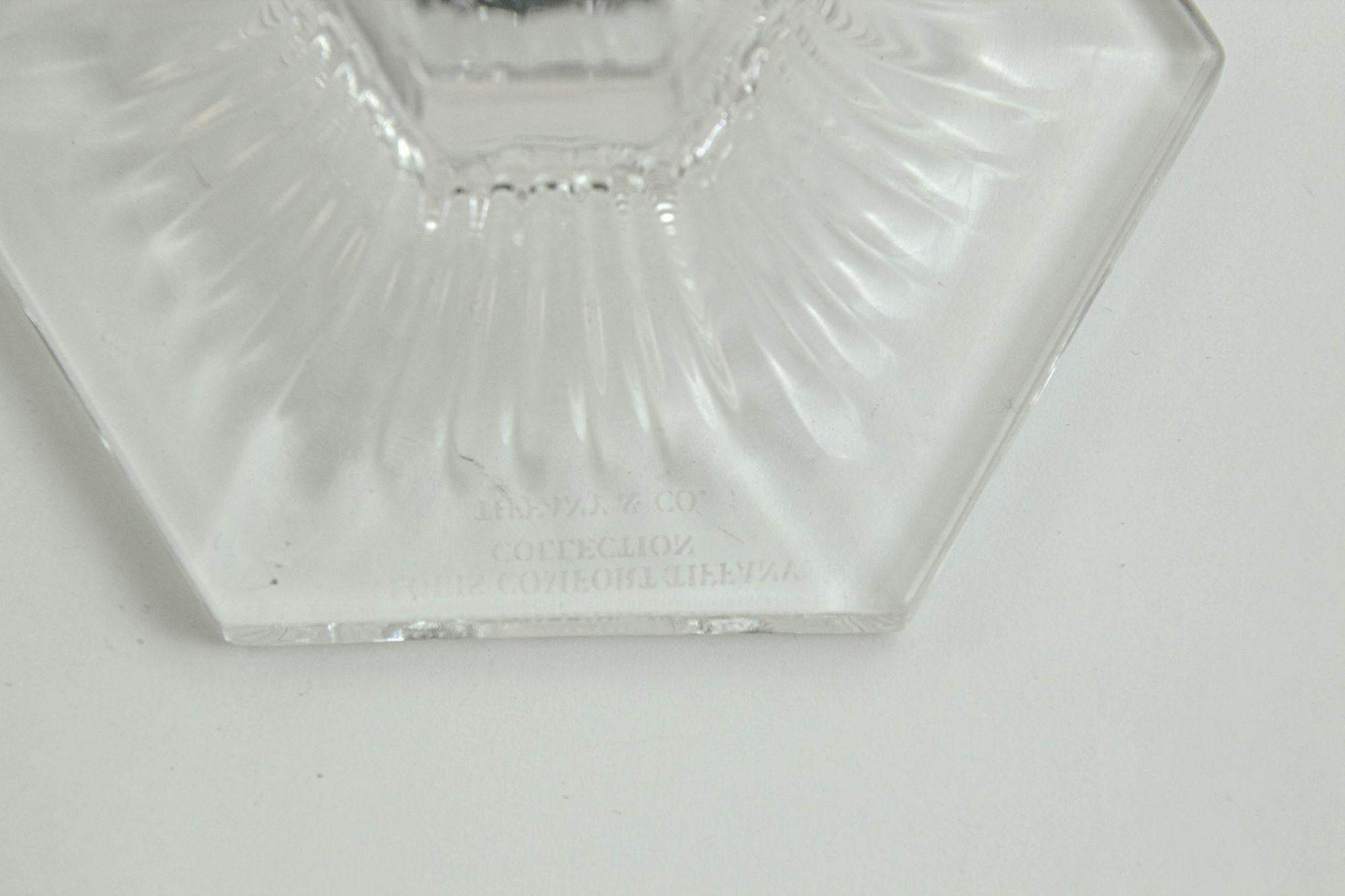 Cristal Paire de Louis Comfort Tiffany & Co. Chandeliers cristal clair en vente