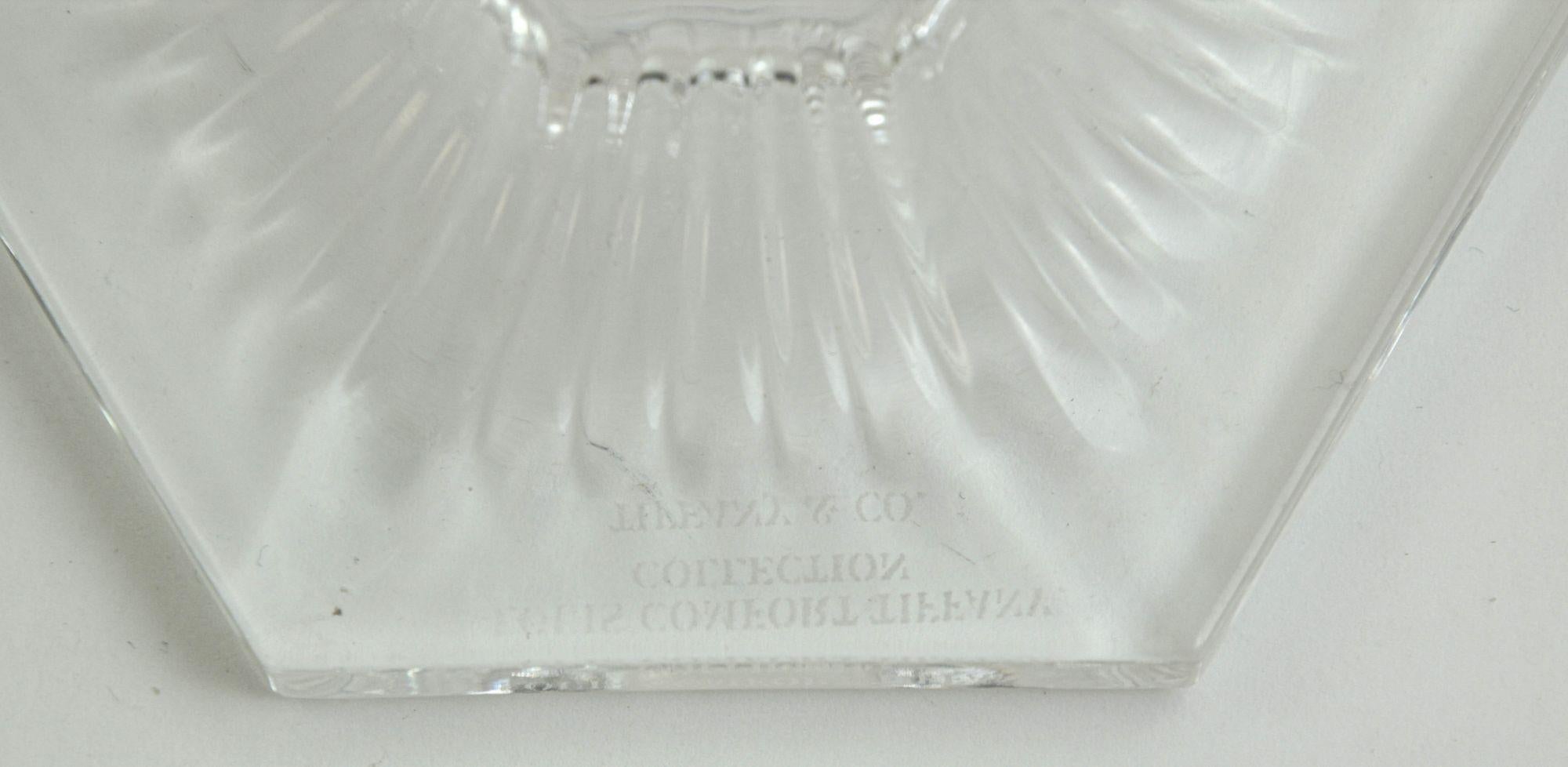 Paire de Louis Comfort Tiffany & Co. Chandeliers cristal clair en vente 1