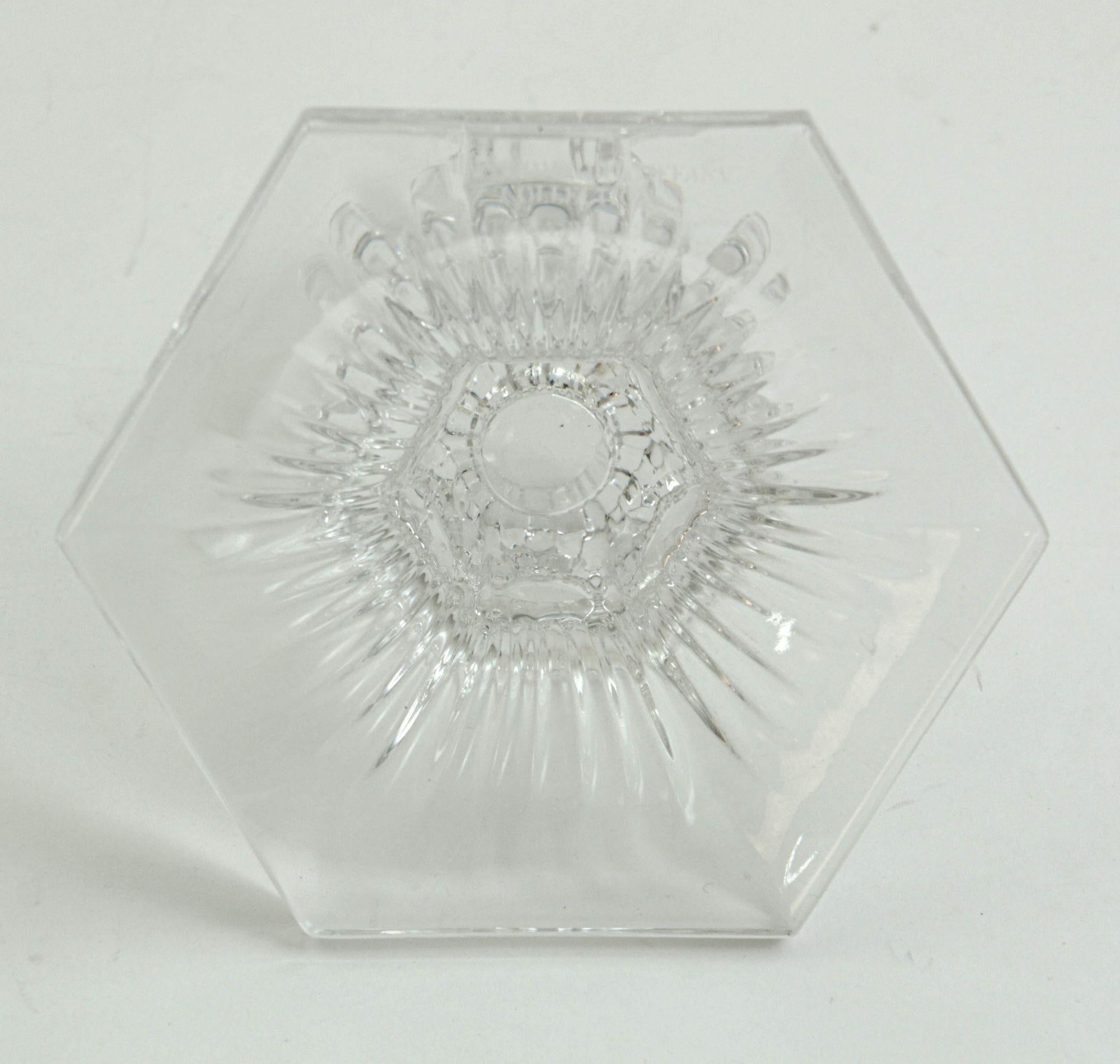 Paire de Louis Comfort Tiffany & Co. Chandeliers cristal clair en vente 2