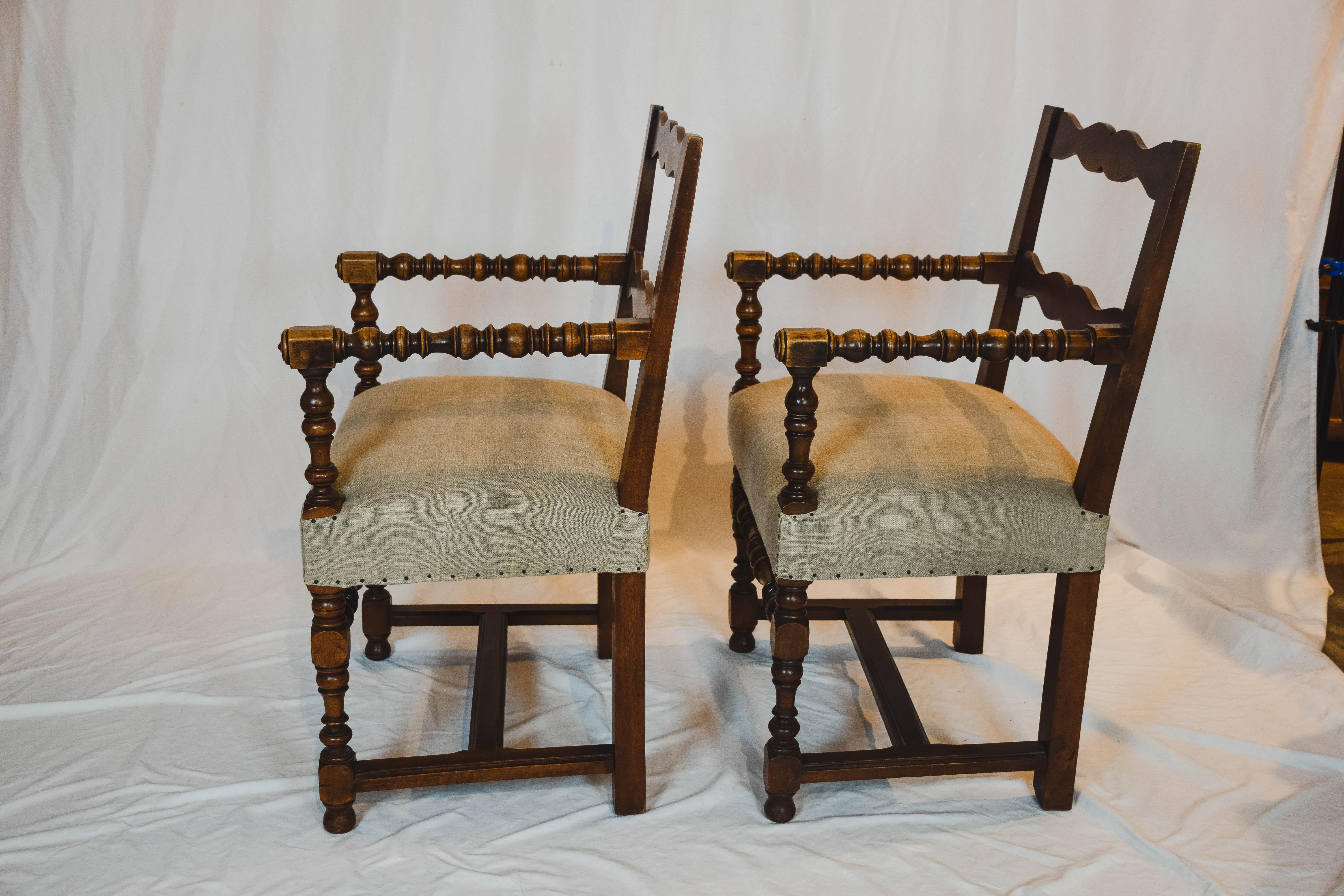 French Pair of Napoleon III Chairs