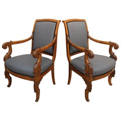 Antique Pair of Louis-Philippe Armchairs