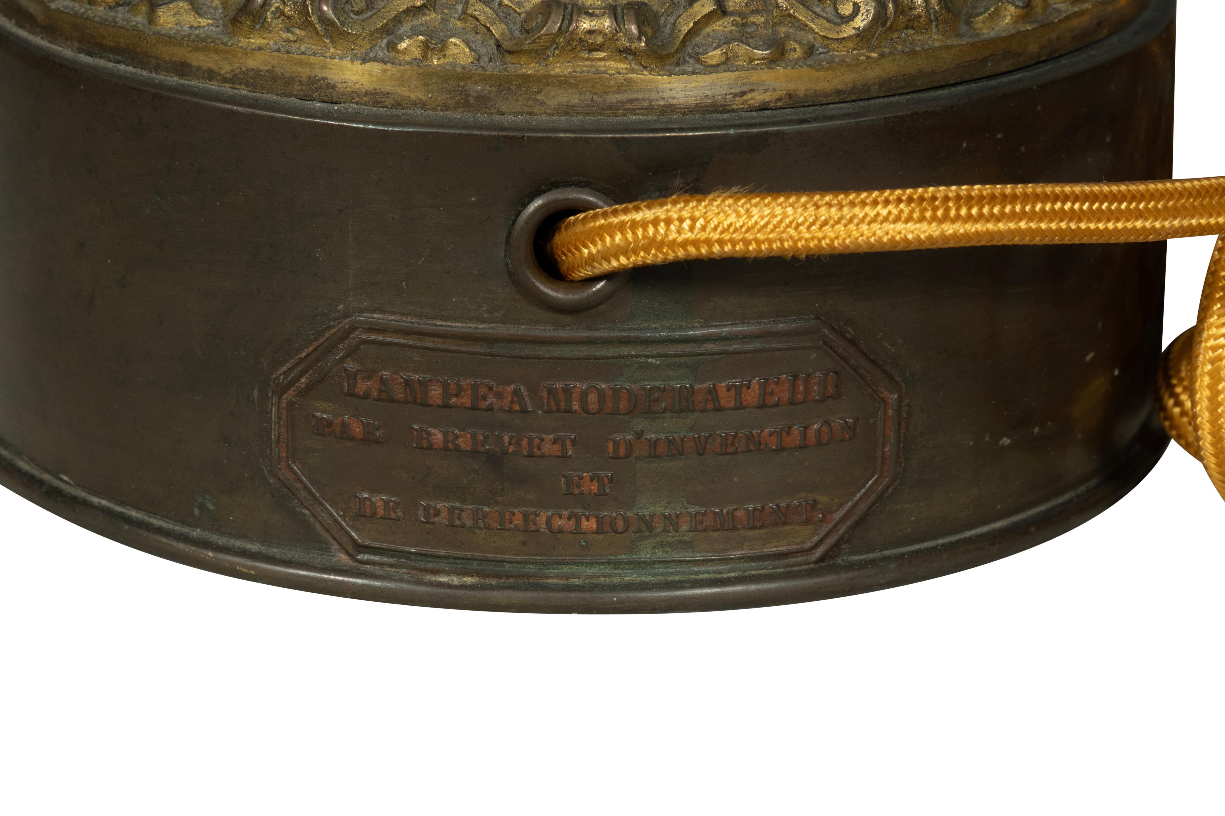 Paire de lampes de table Louis Philippe en bronze en vente 2
