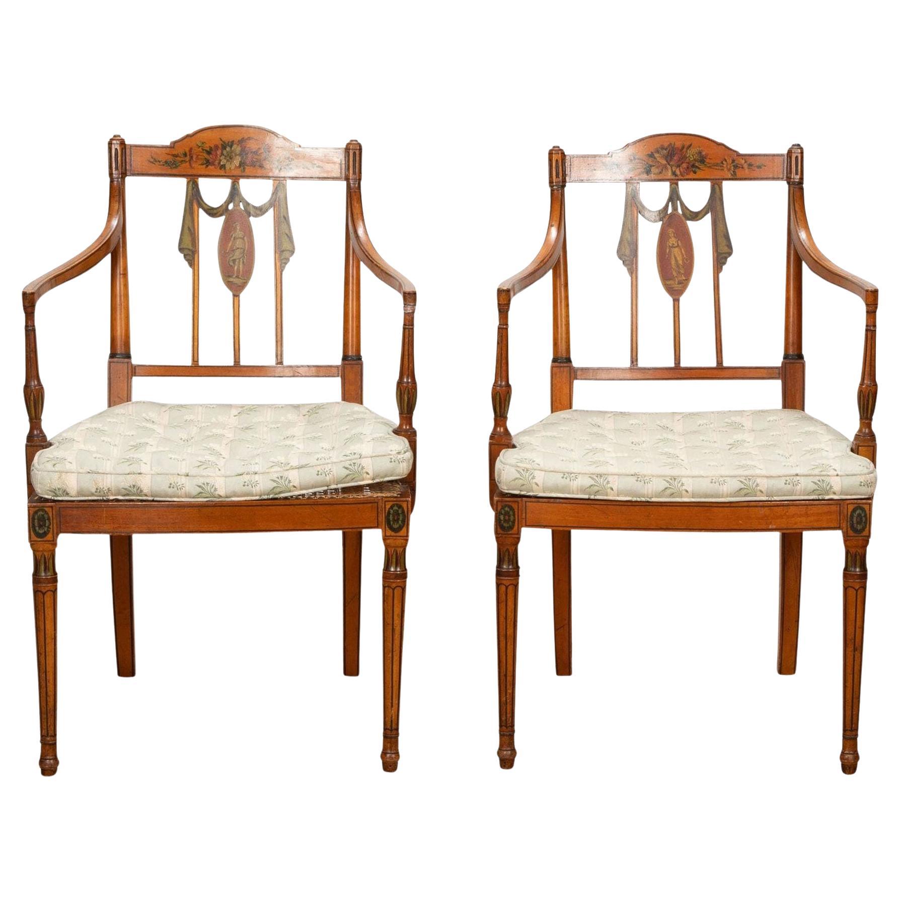 Paire de fauteuils en acajou Louis Philippe