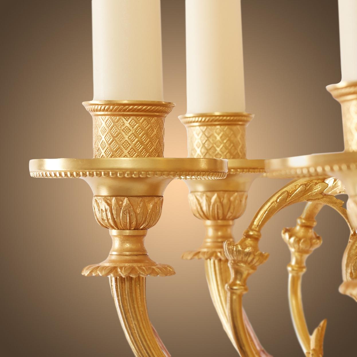 Paar Kandelaber im Louis Philippe-Stil aus Malachit und Ormolu im Angebot 9