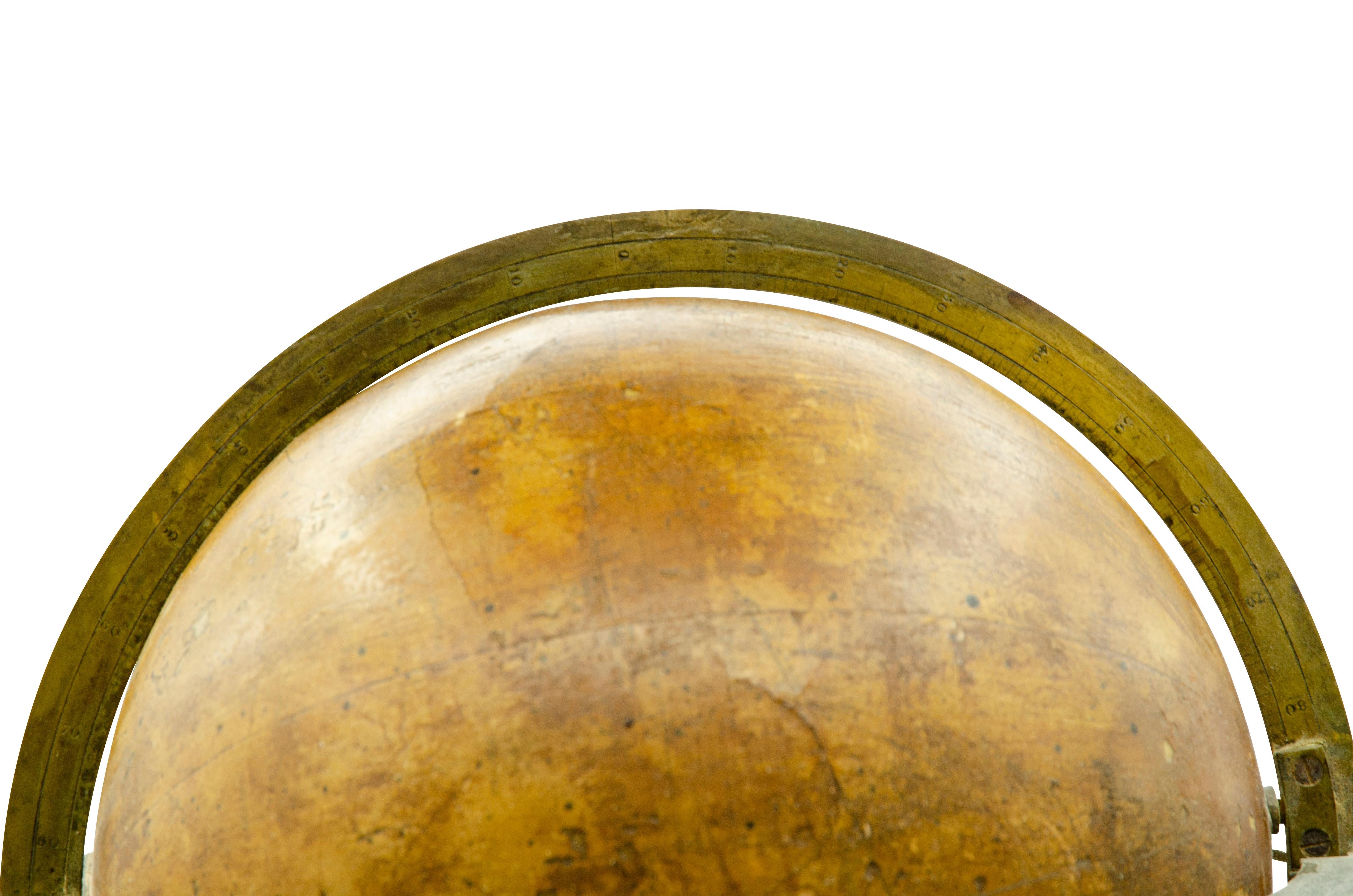Pair of Louis Philippe Table Globes by Charles Dien, Paris 4