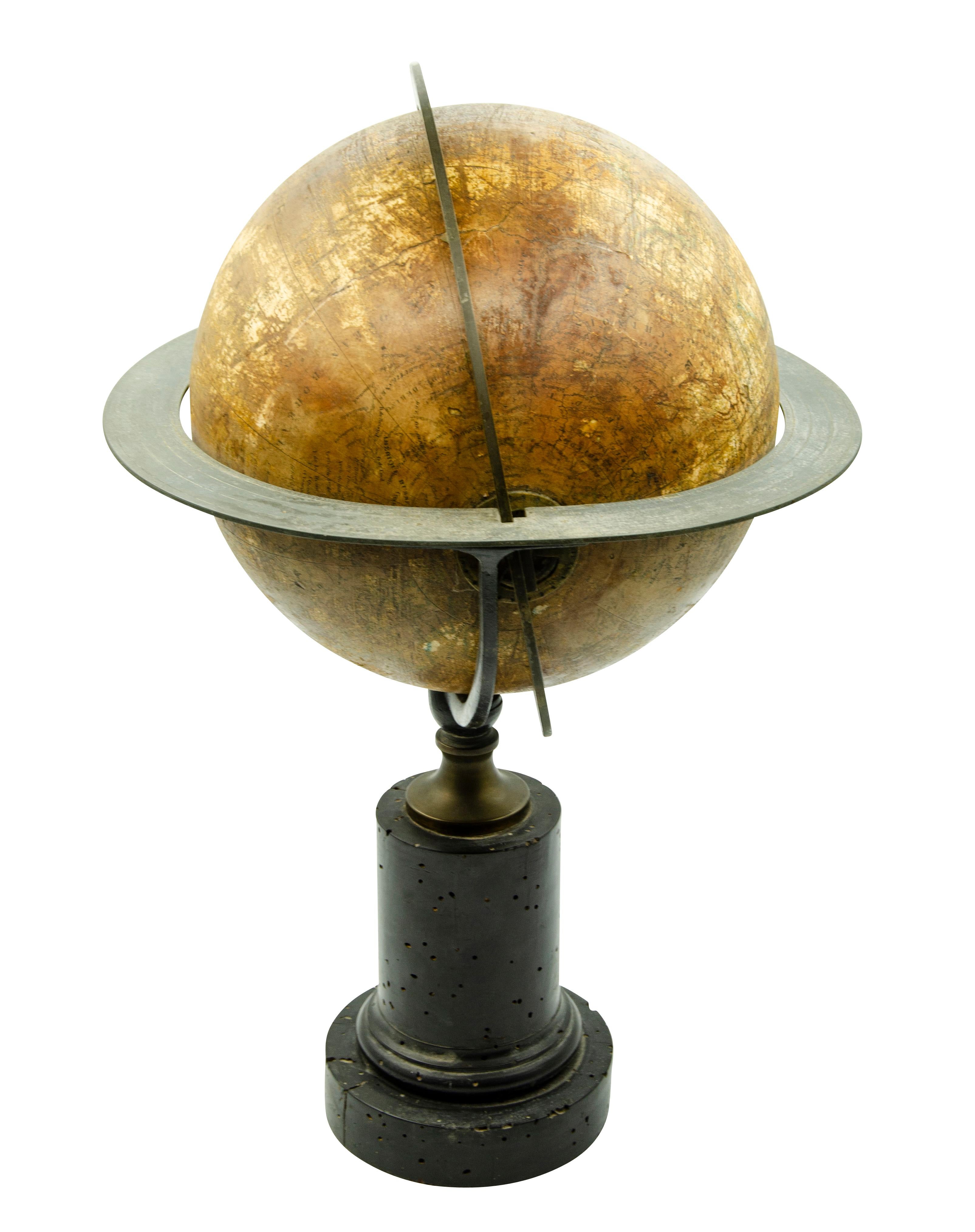 Pair of Louis Philippe Table Globes by Charles Dien, Paris 11