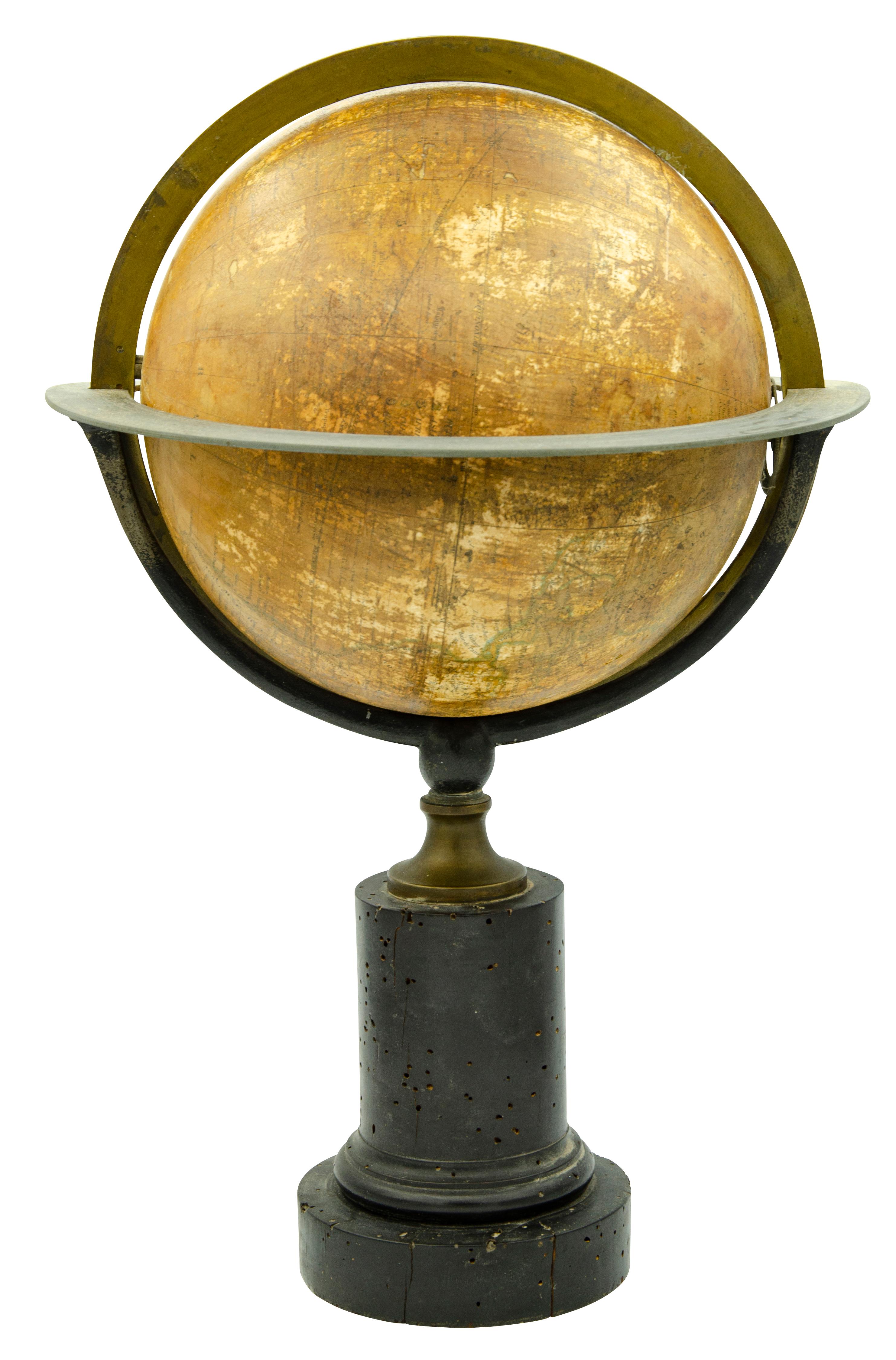 Pair of Louis Philippe Table Globes by Charles Dien, Paris 13