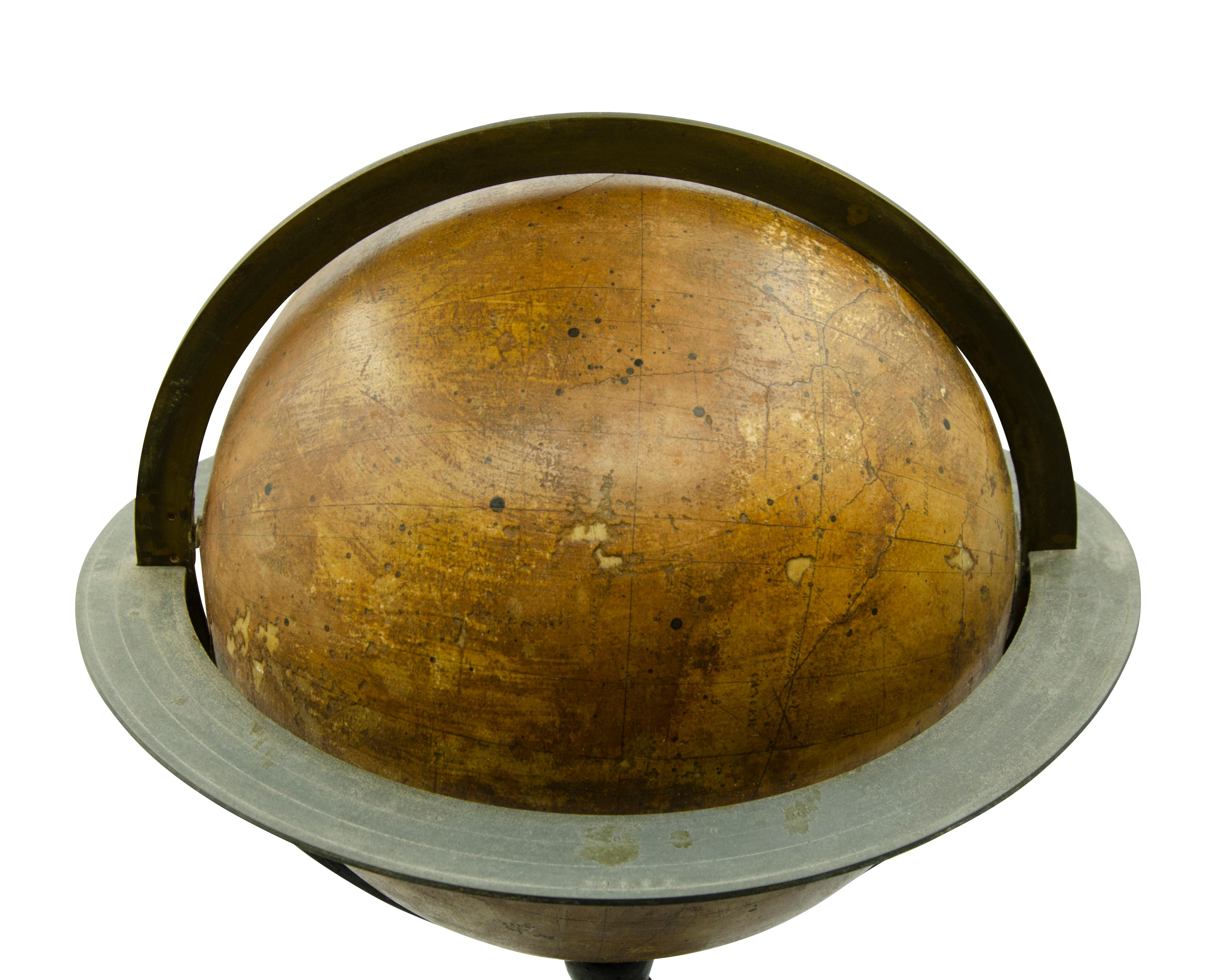 Pair of Louis Philippe Table Globes by Charles Dien, Paris 1